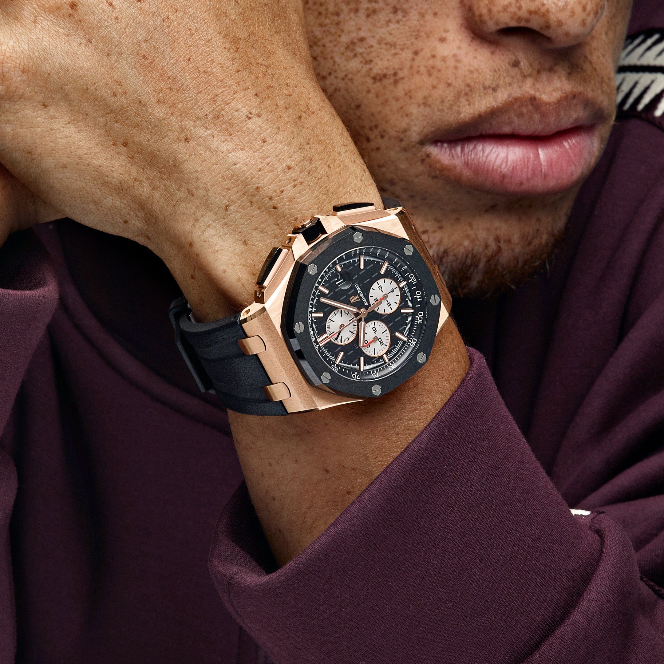Royal Oak Offshore Chronograph Rose Gold Black Dial 44mm Product Image 6