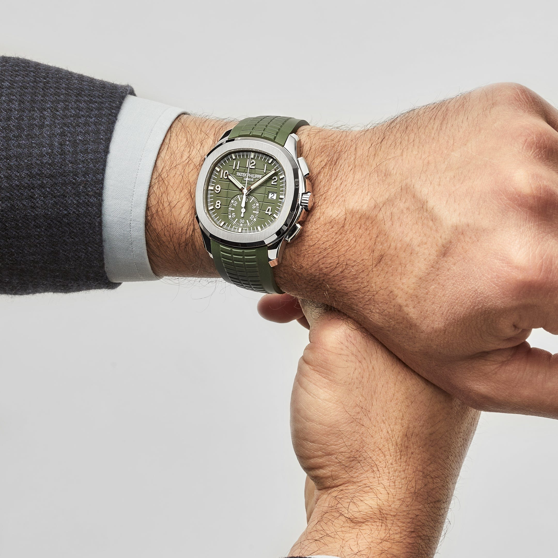 Aquanaut Chronograph White Gold Green Dial 42mm Product Image 11