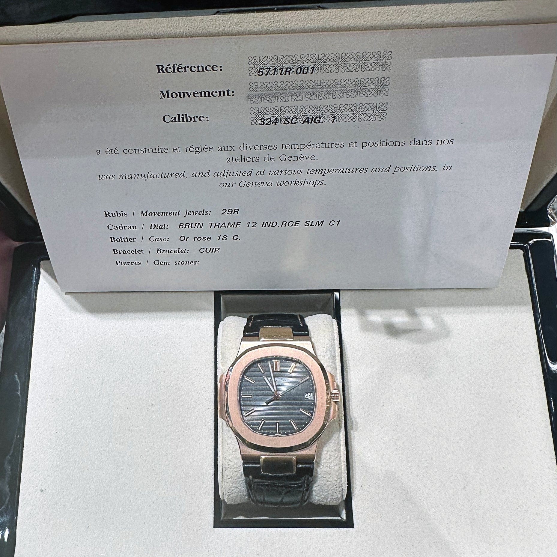 Nautilus Rose Gold Grey Dial 40mm Product Image 10