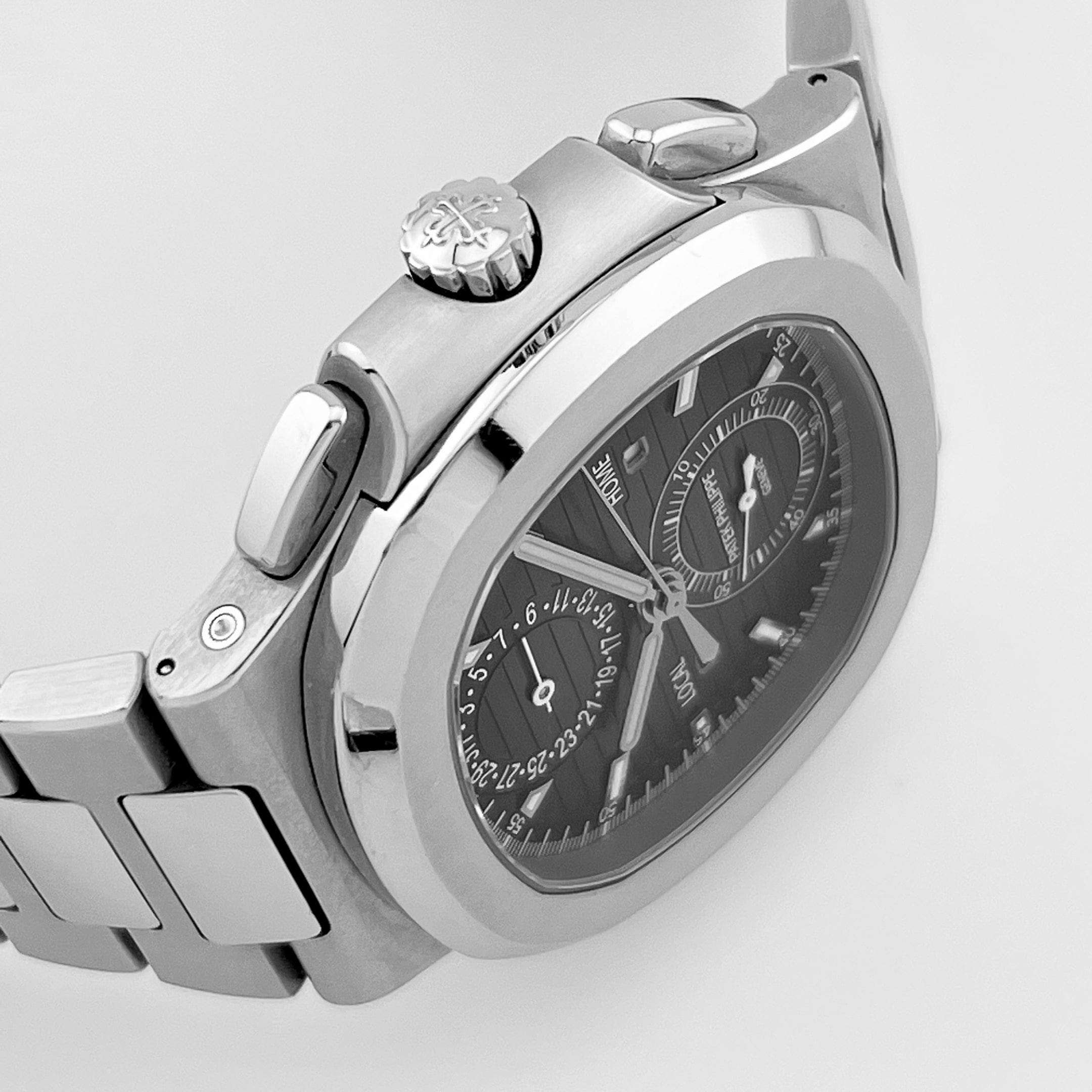 Nautilus Travel Time Steel Black Dial 40mm Product Image 2