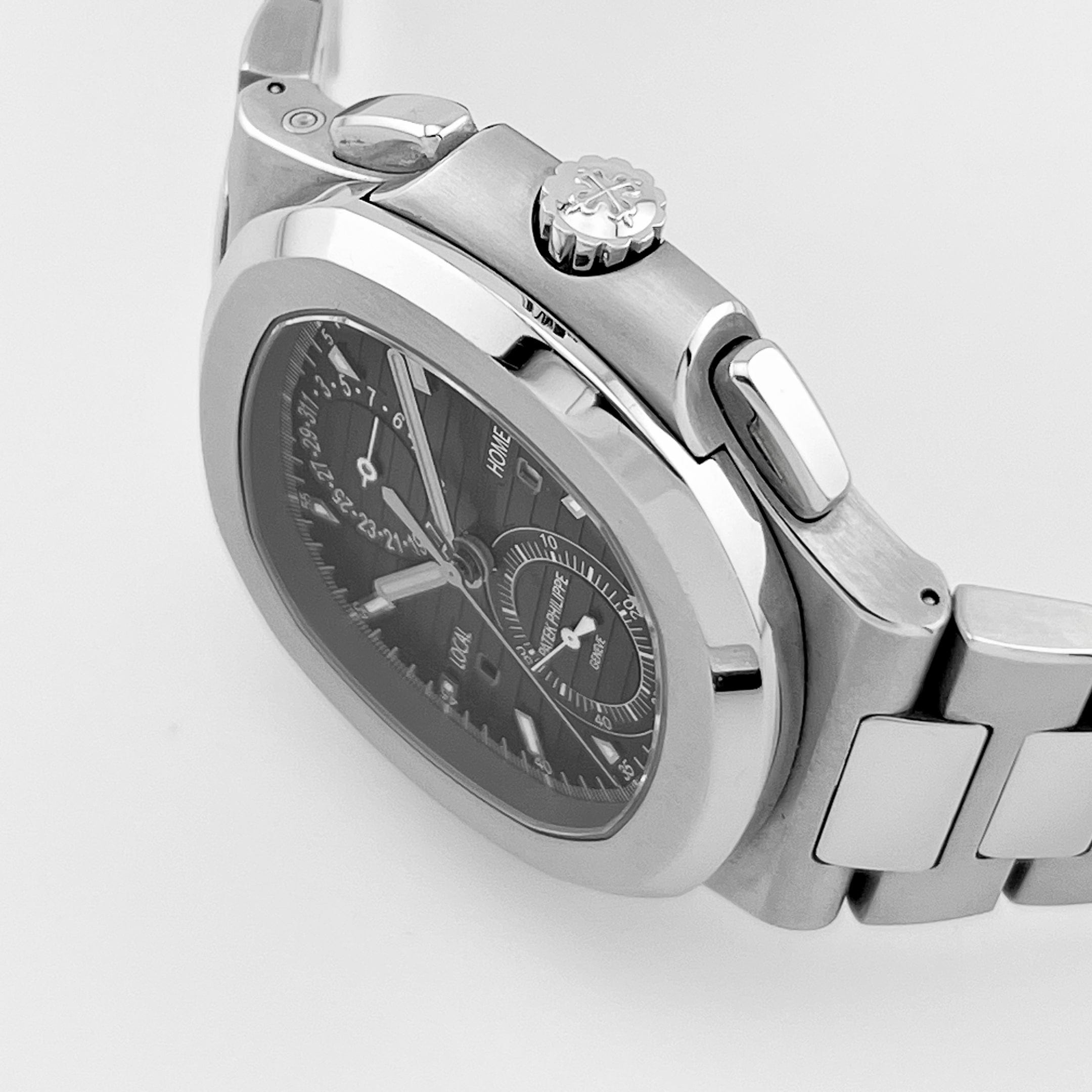 Nautilus Travel Time Steel Black Dial 40mm Product Image 3