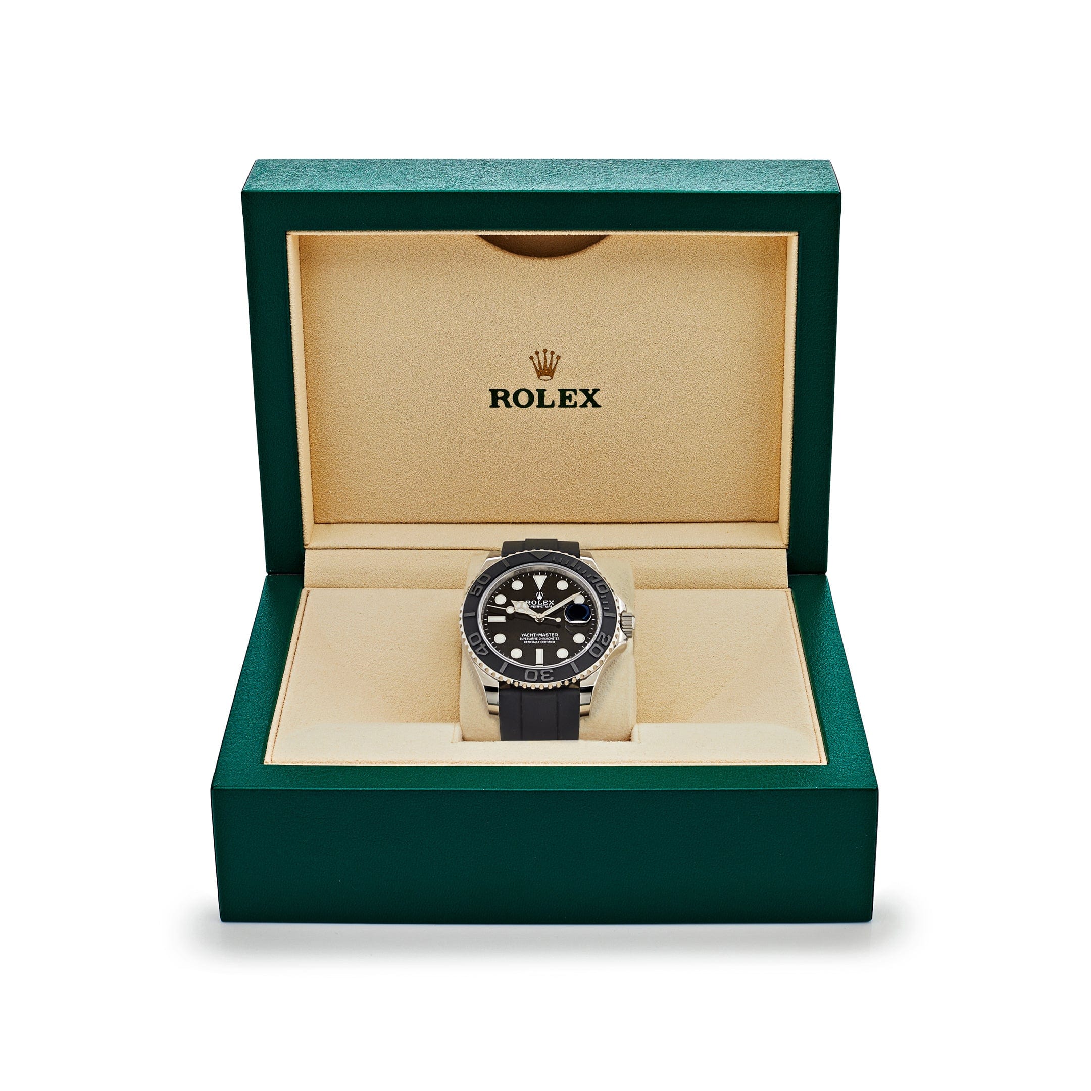 Yacht-Master White Gold Oysterflex Black Dial 42mm Product Image 10