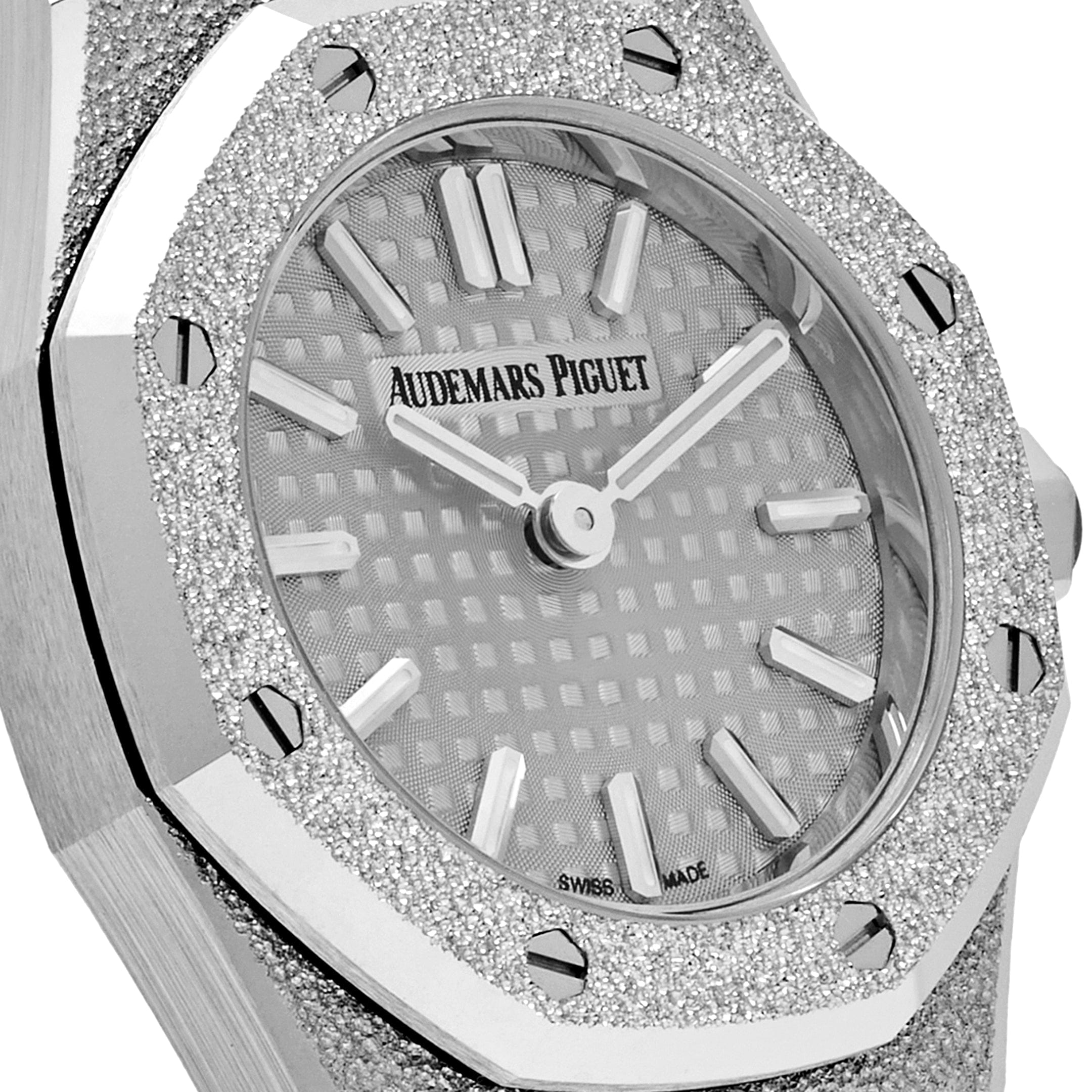 Royal Oak Mini Frosted White Gold Silver Dial 23mm Product Image 3