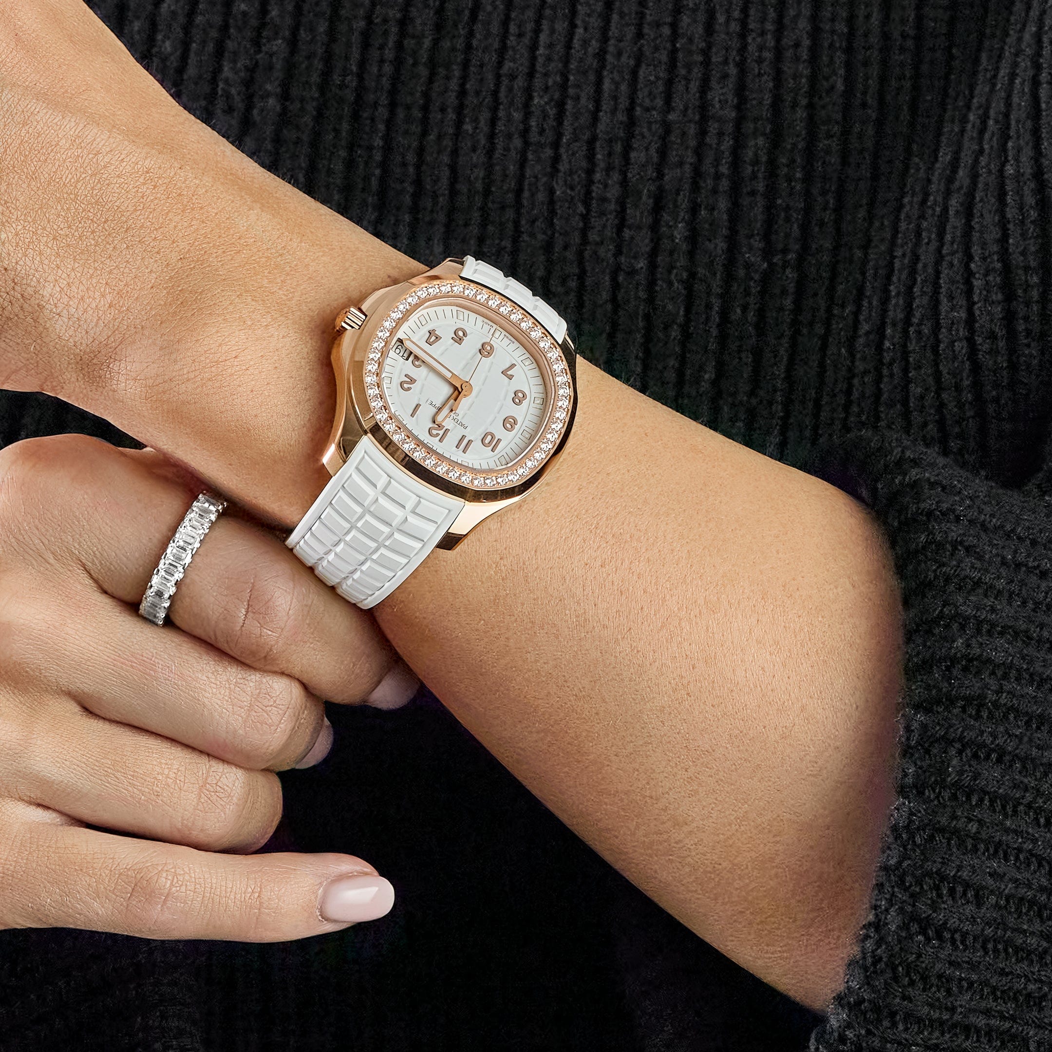 Aquanaut Luce Rose Gold Diamond White Dial 38mm Product Image 8