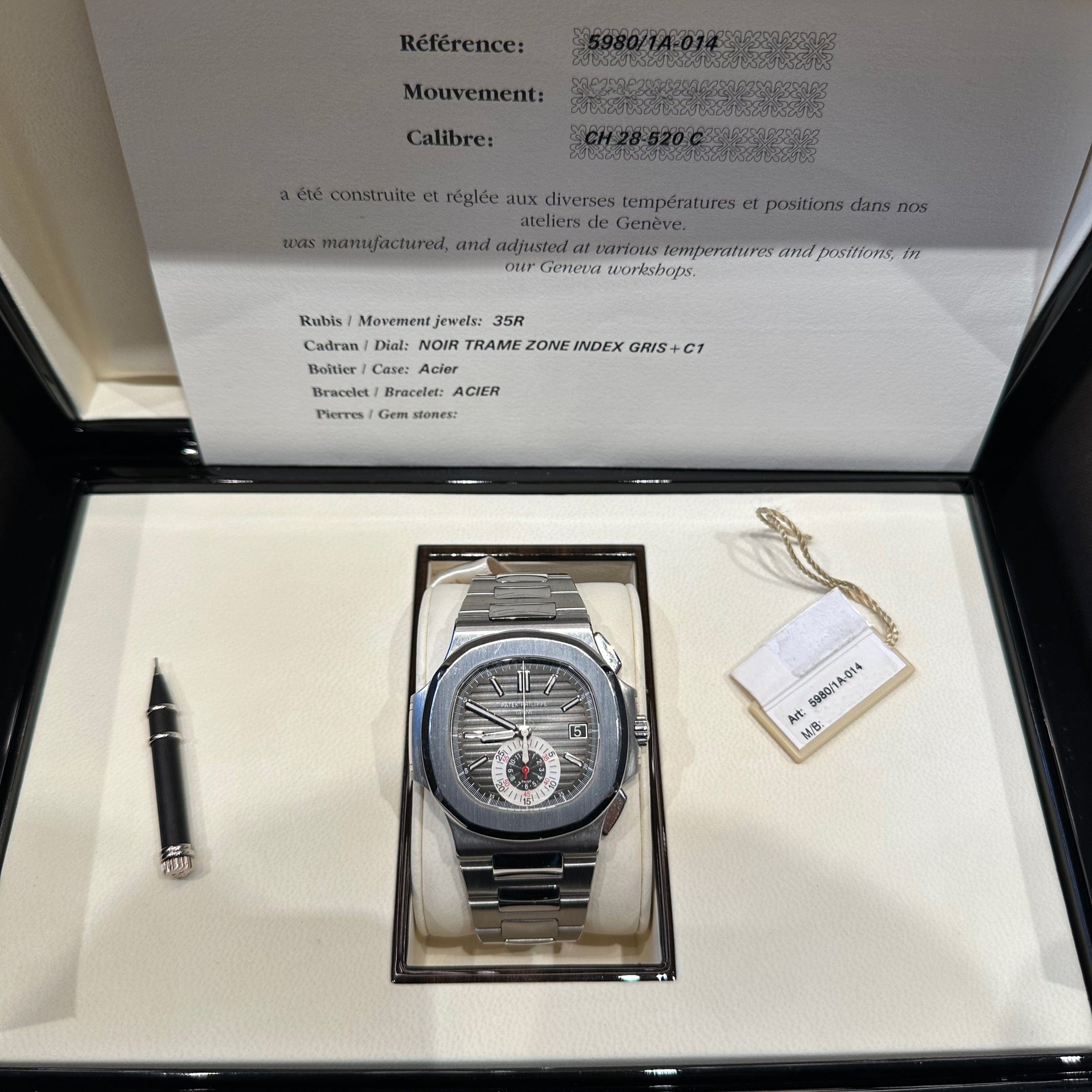 Nautilus Chronograph Steel Black Dial 40mm Product Image 10