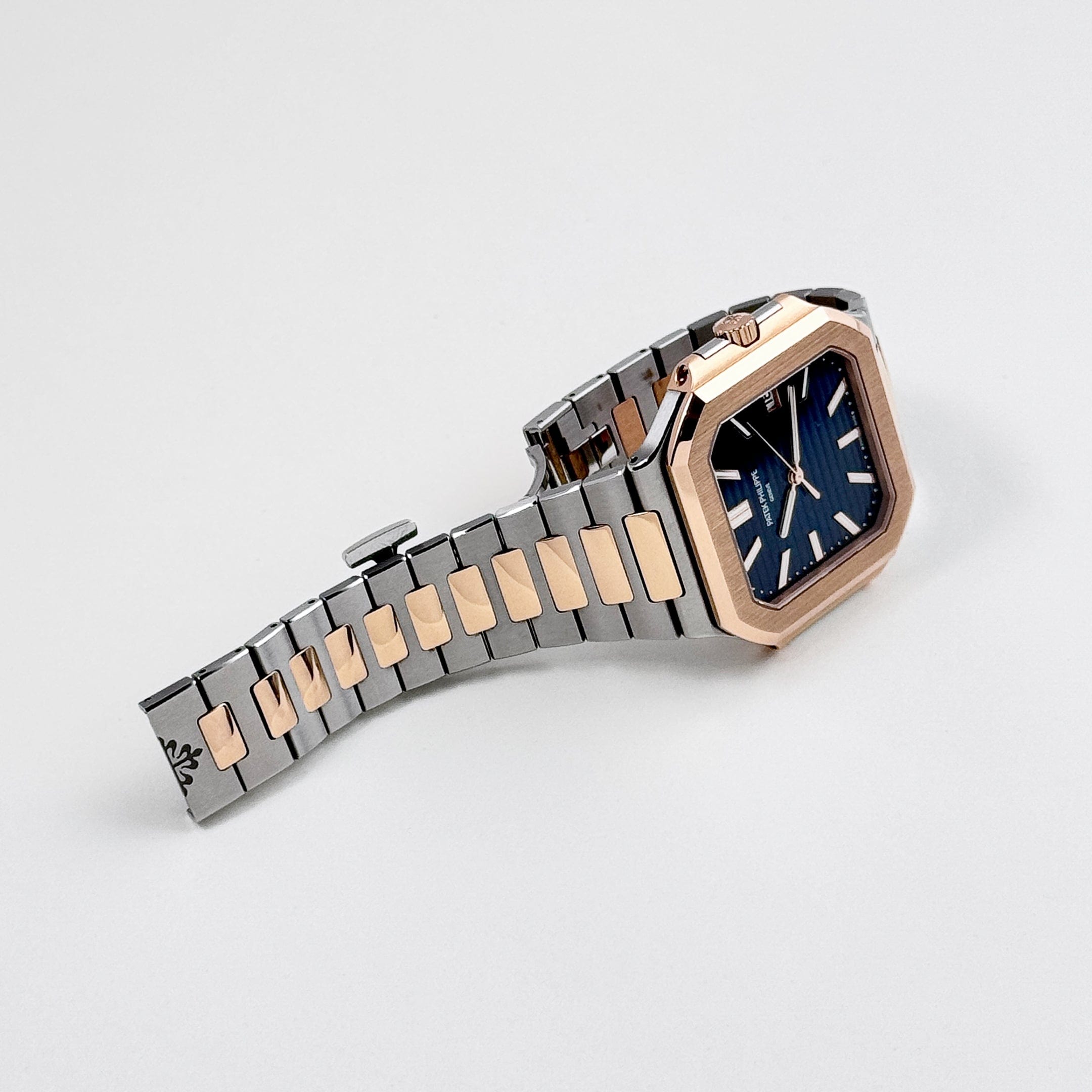 Cubitus Date Rose Gold & Steel Blue Dial 45mm Product Image 6