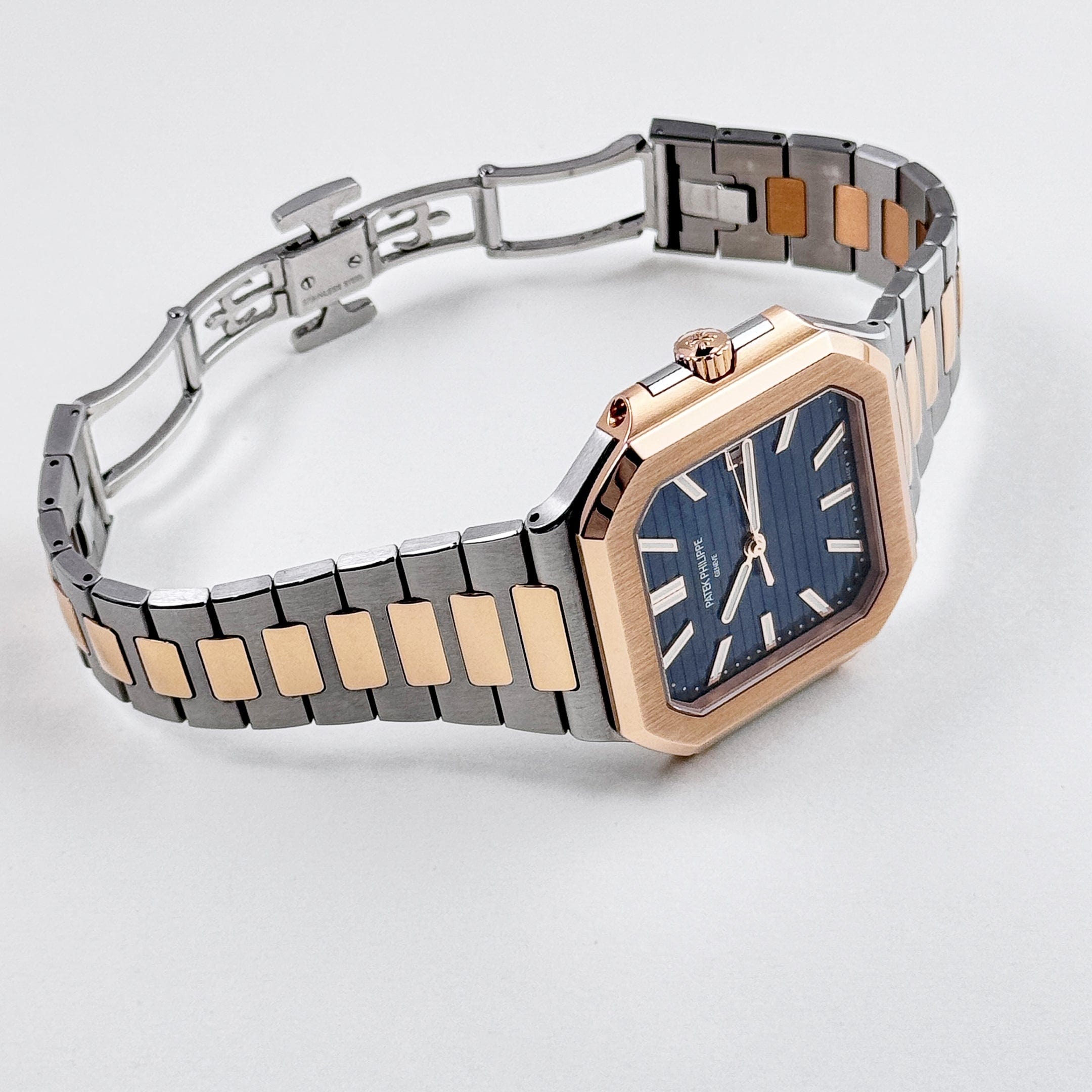Cubitus Date Rose Gold & Steel Blue Dial 45mm Product Image 3