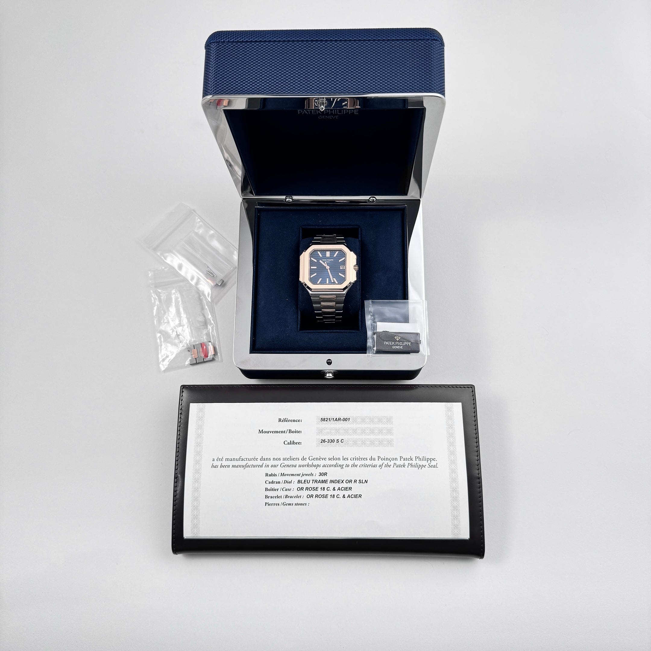 Cubitus Date Rose Gold & Steel Blue Dial 45mm Product Image 10