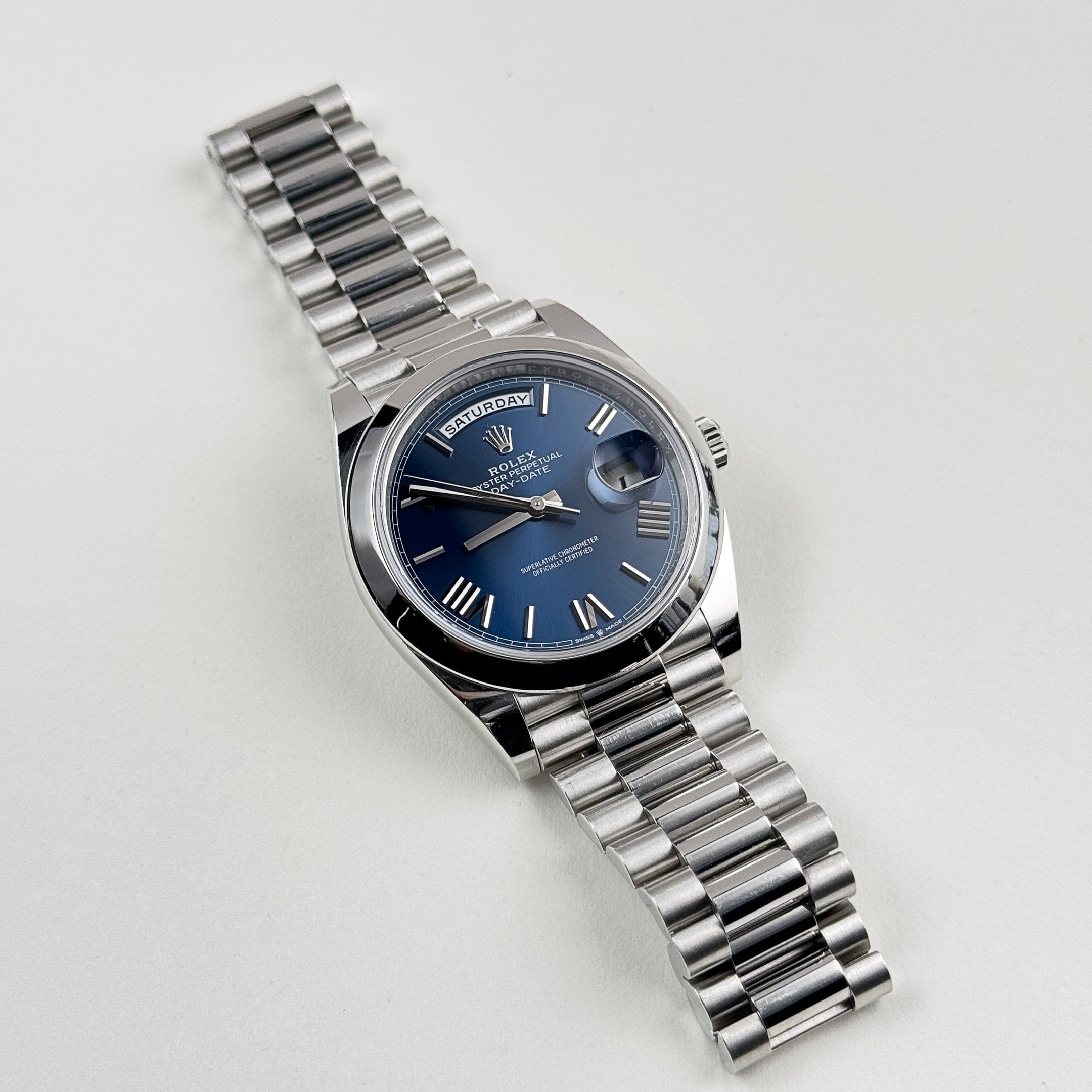 Day-Date 40 Platinum Blue Dial 40mm Product Image 1