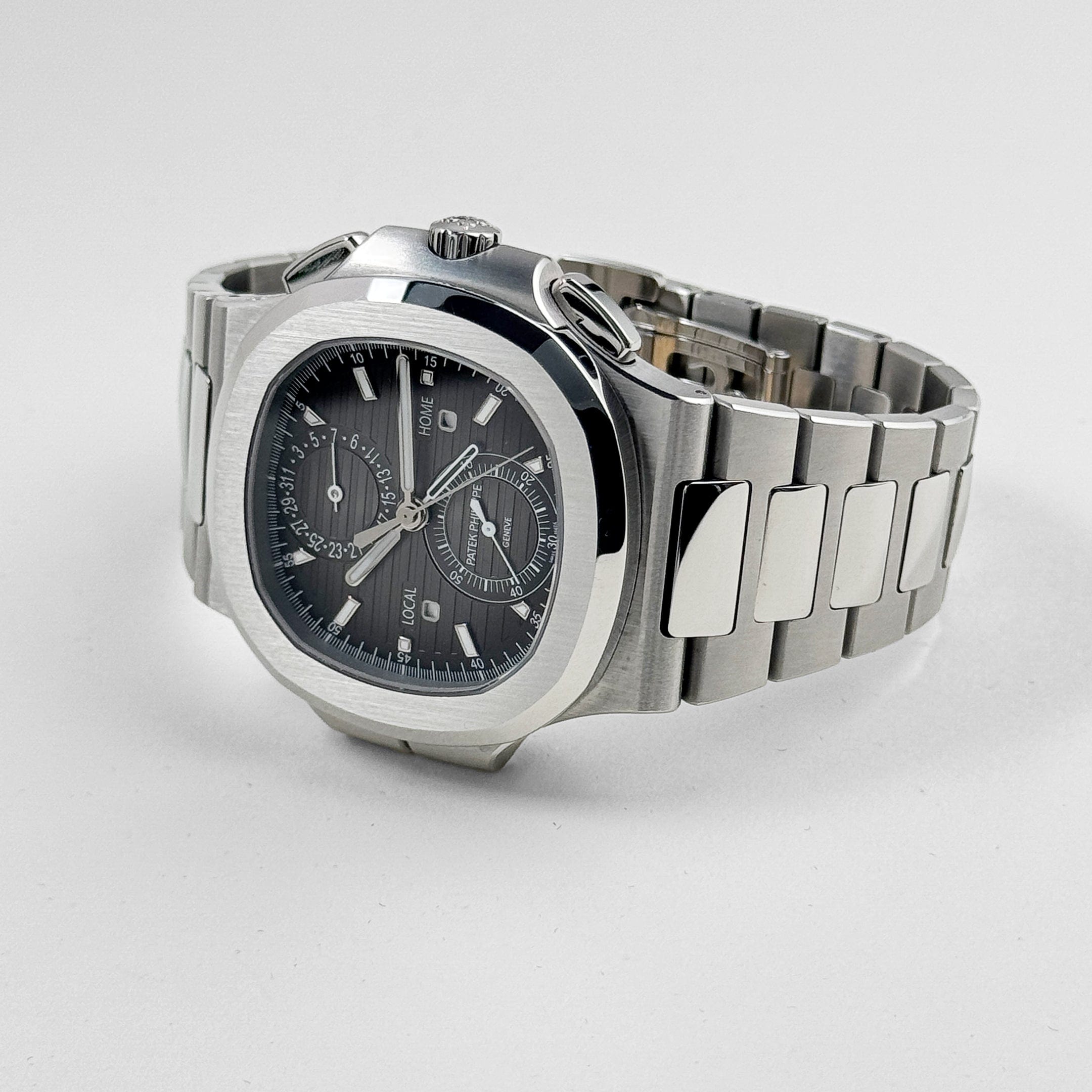 Nautilus Travel Time Steel Black Dial 40mm Product Image 2