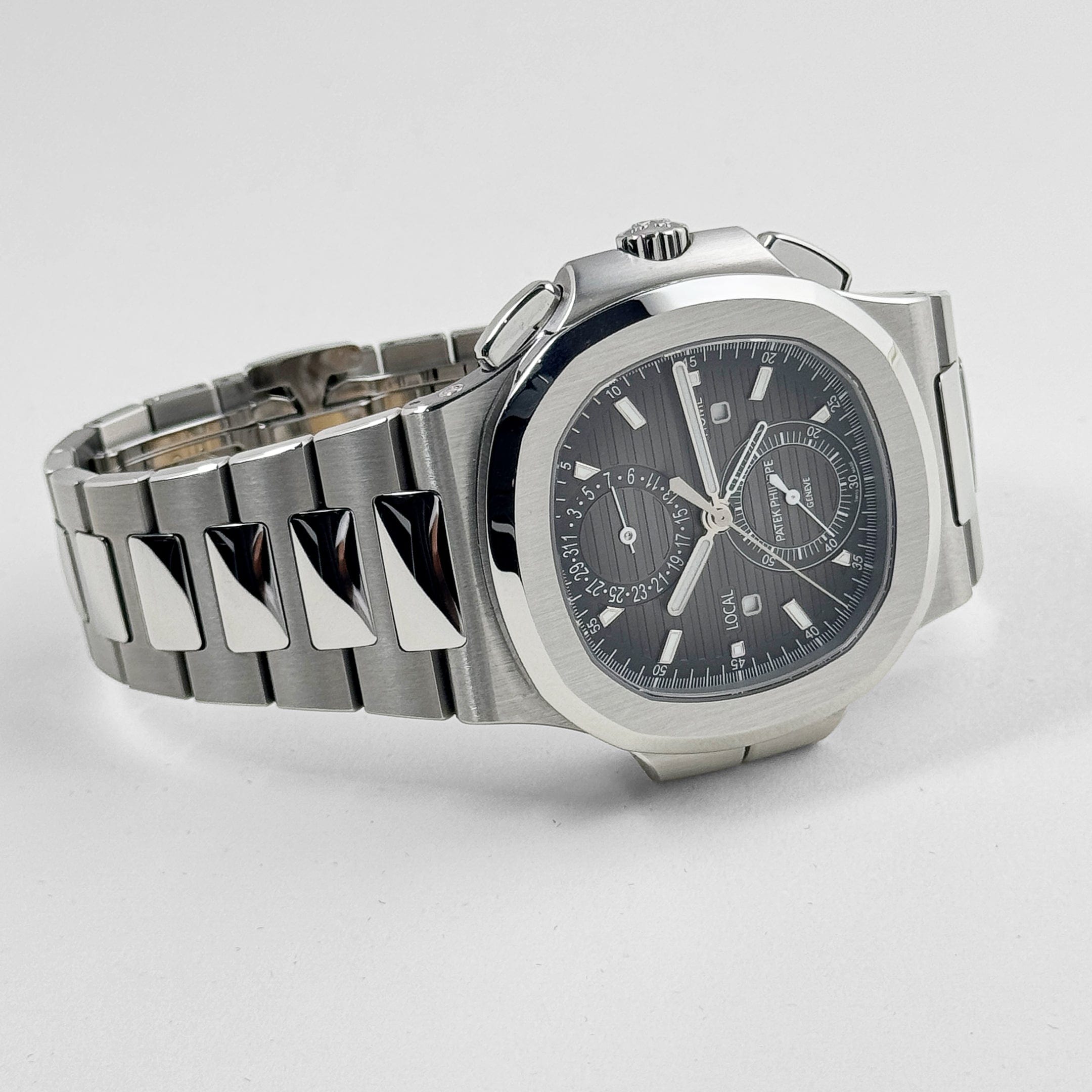 Nautilus Travel Time Steel Black Dial 40mm Product Image 3