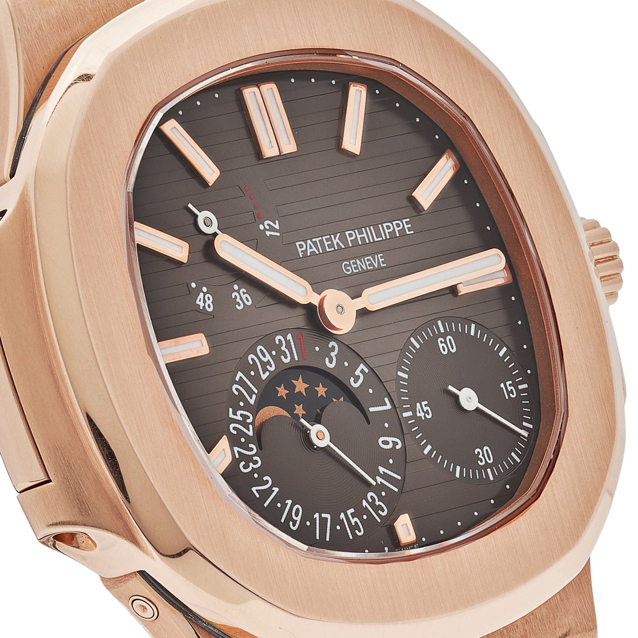 Nautilus Moonphase Rose Gold Brown Dial 40mm Product Image 3