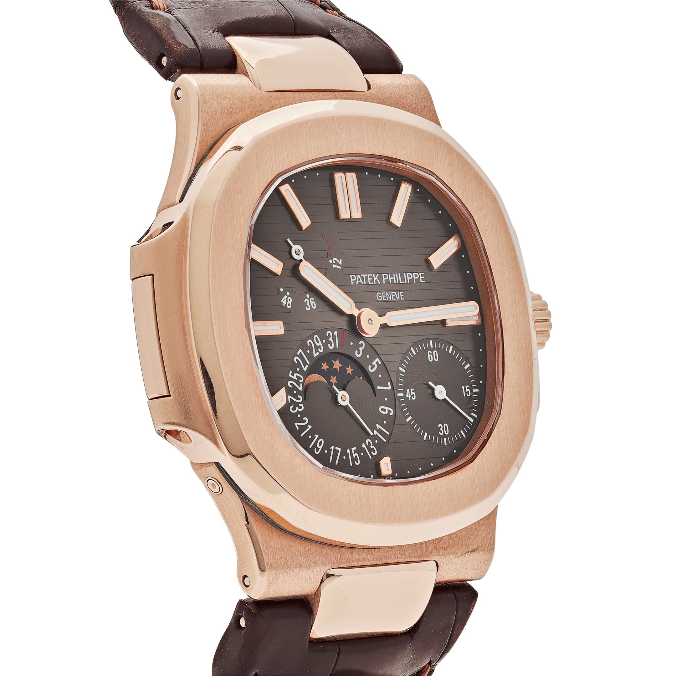 Nautilus Moonphase Rose Gold Brown Dial 40mm Product Image 2