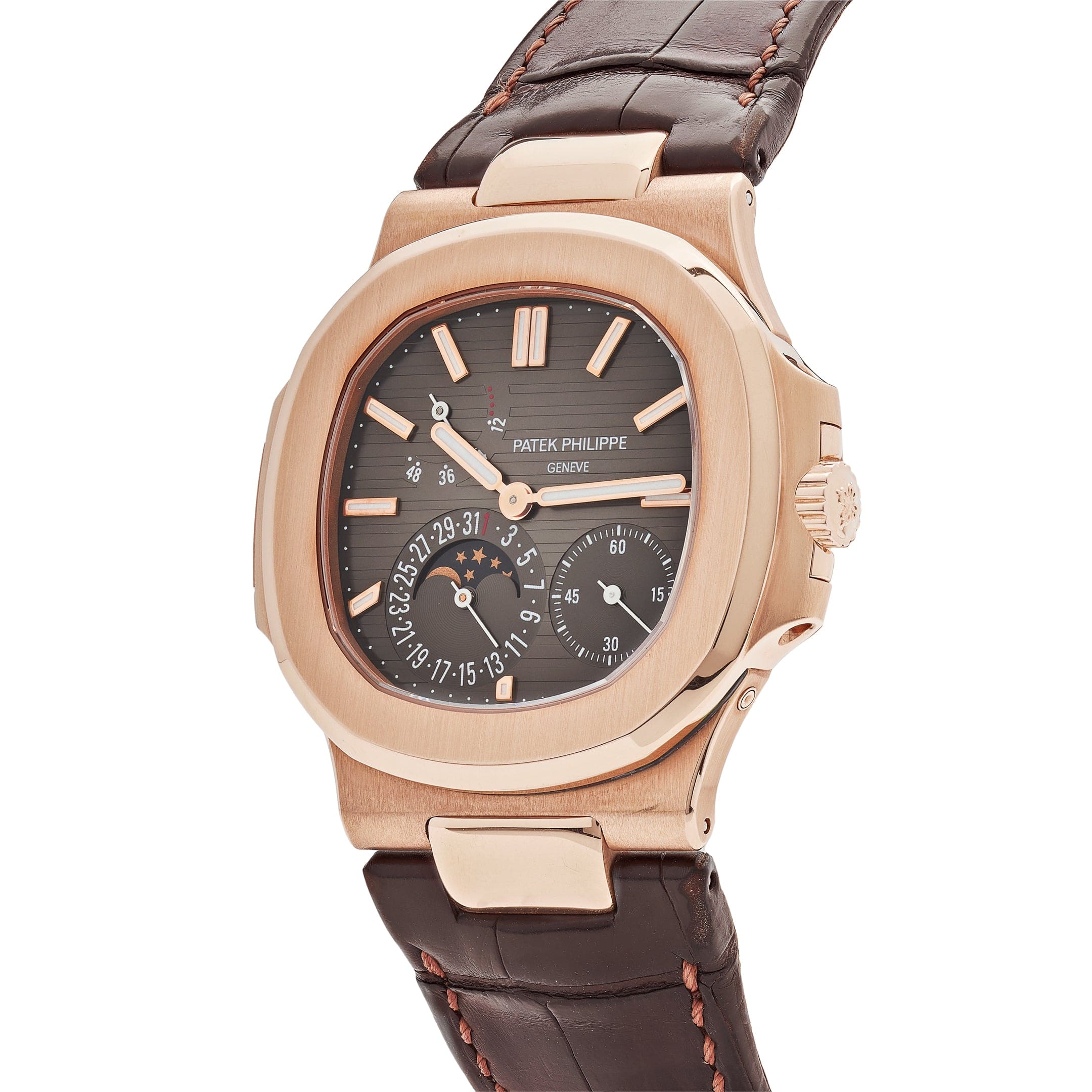 Nautilus Moonphase Rose Gold Brown Dial 40mm Product Image 1