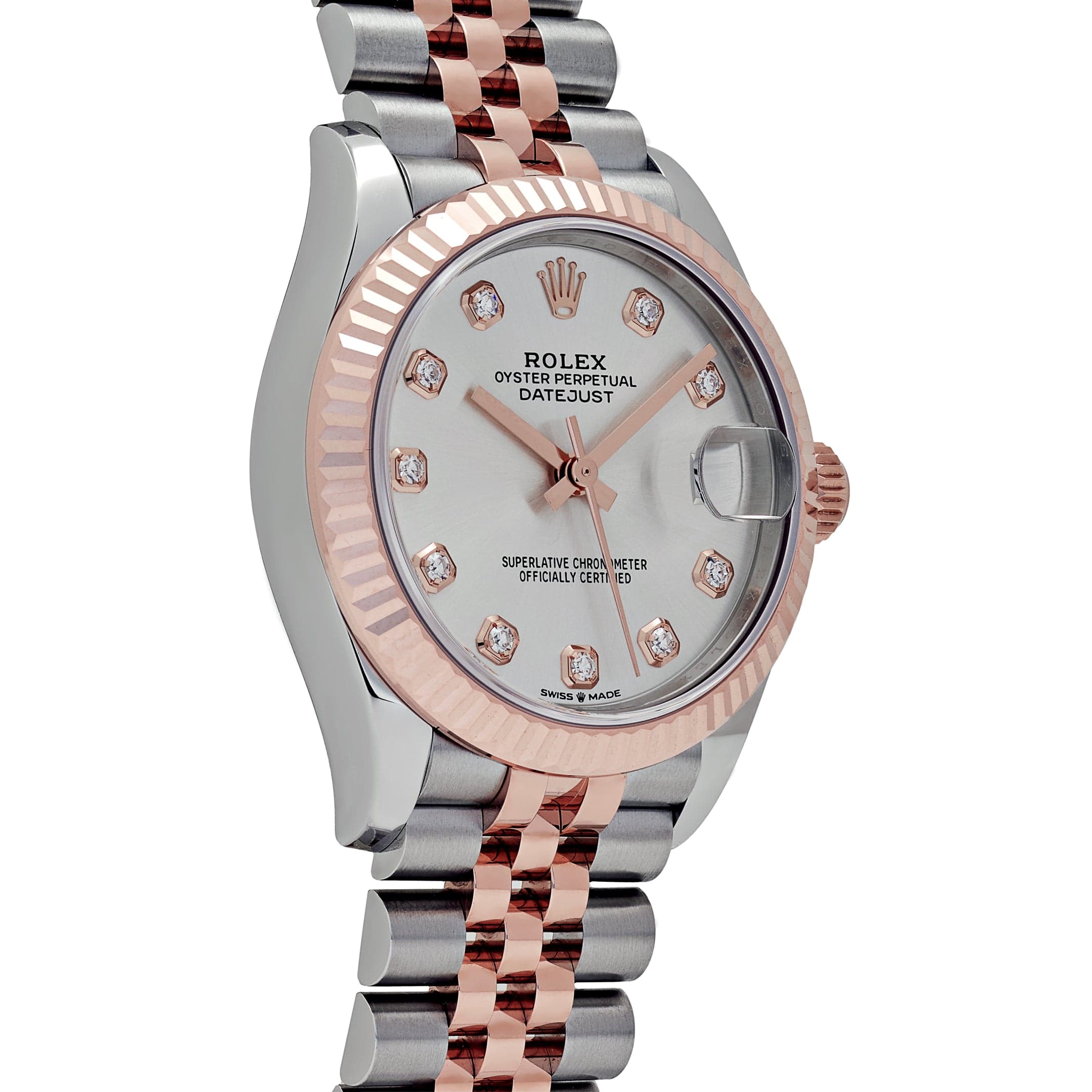 Datejust Rose Gold & Steel Jubilee Silver Dial 31mm Product Image 2