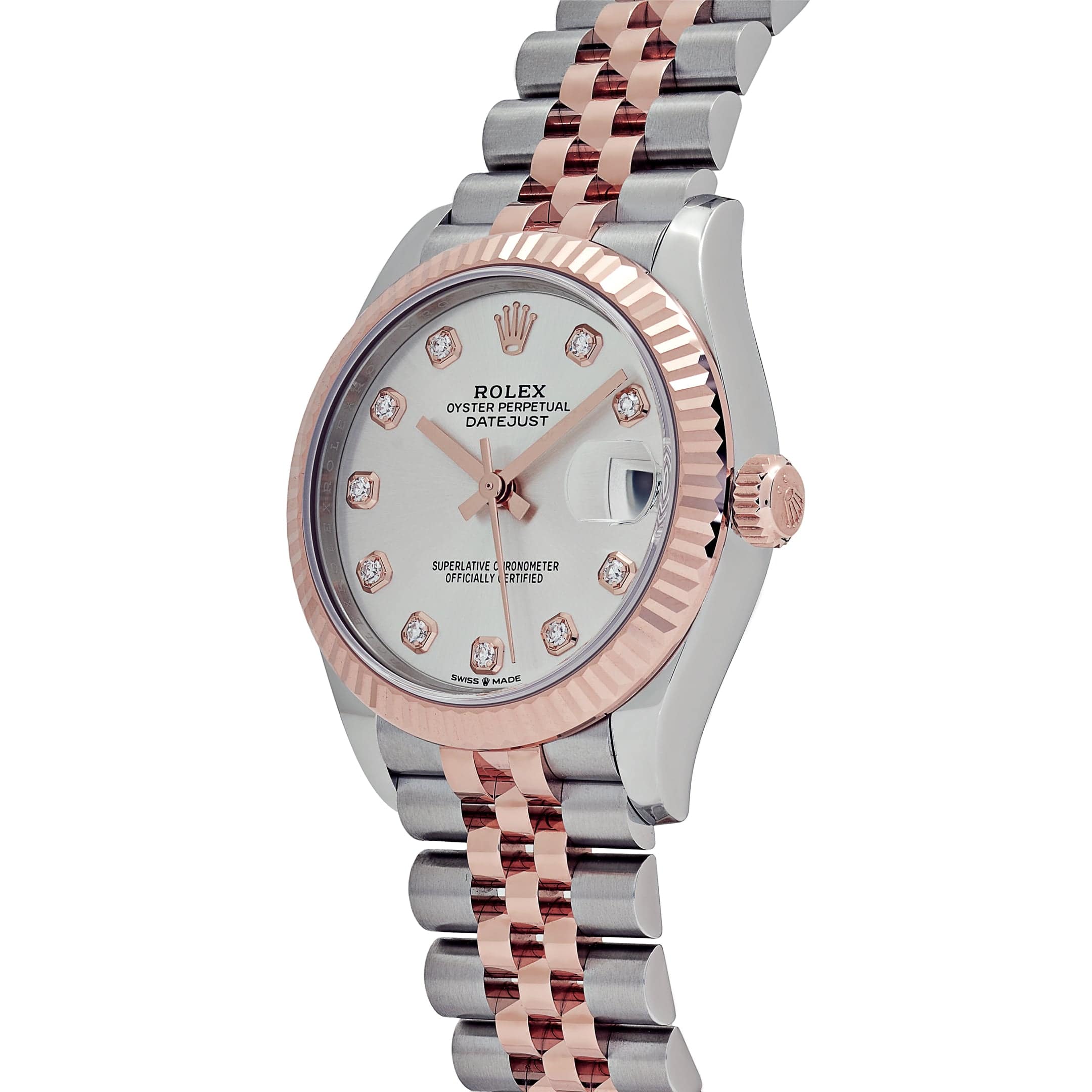 Datejust Rose Gold & Steel Jubilee Silver Dial 31mm Product Image 1