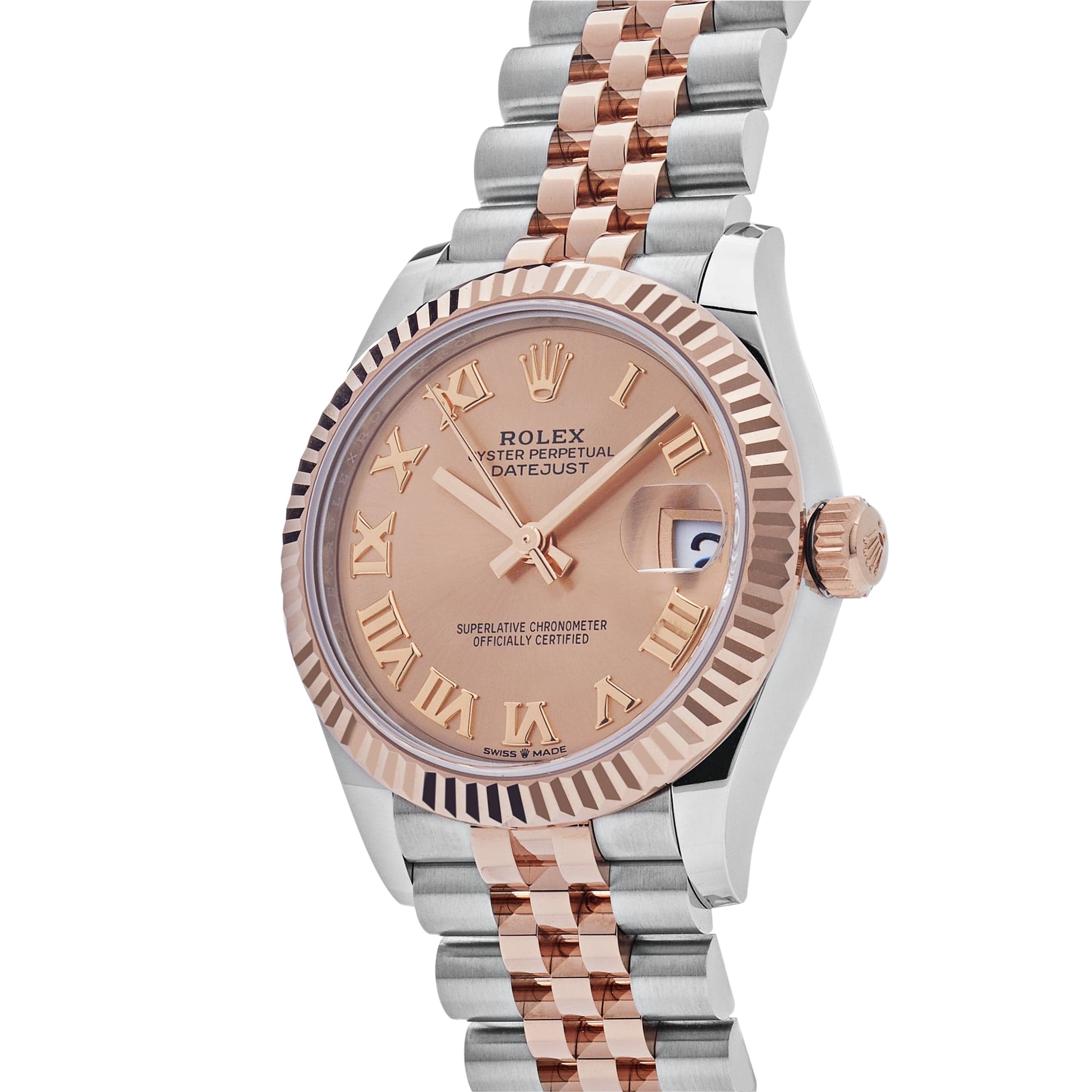 Rolex Datejust Rose Gold & Steel Jubilee Rose Dial 31mm