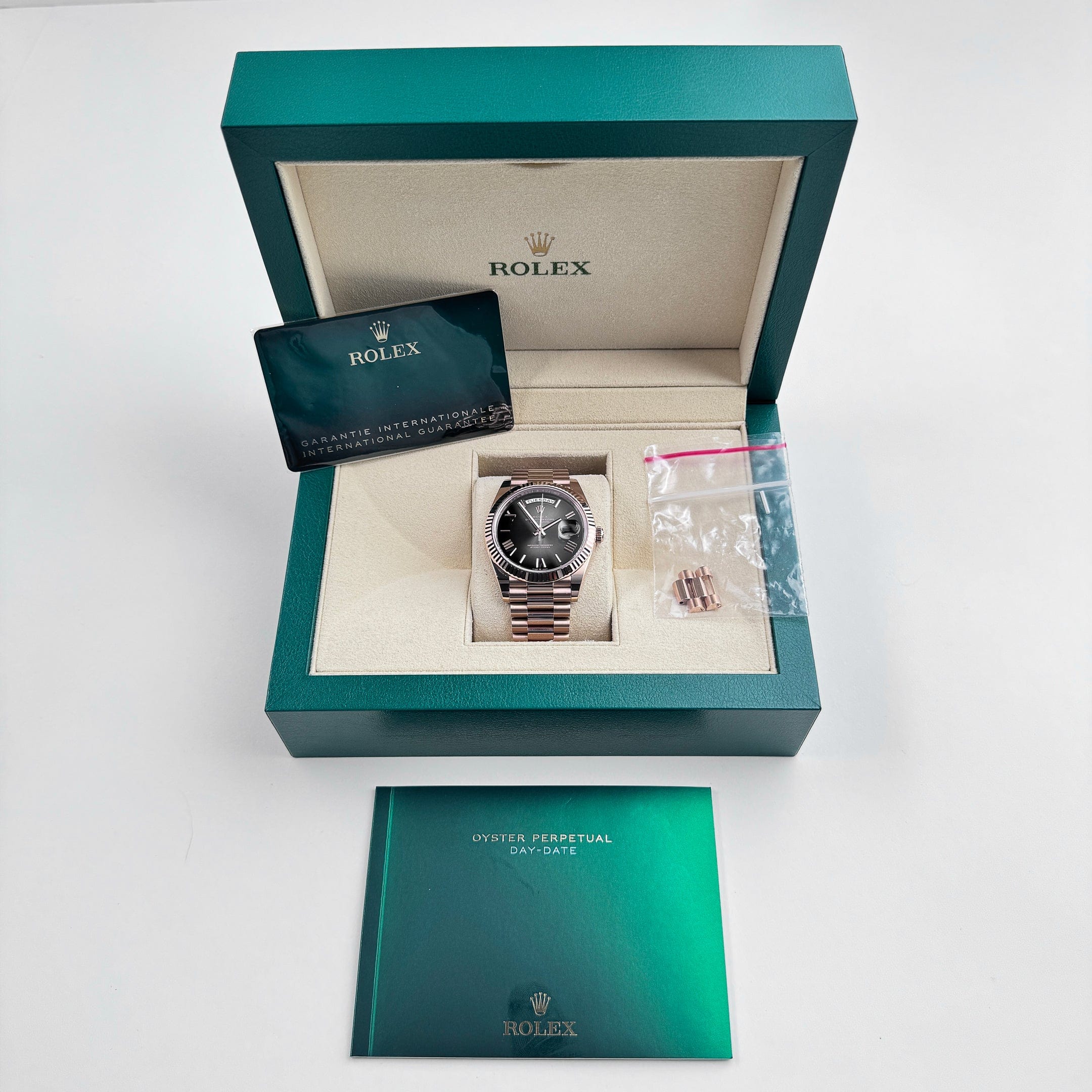 Day-Date Rose Gold Grey Black Dial 40mm Product Image 10
