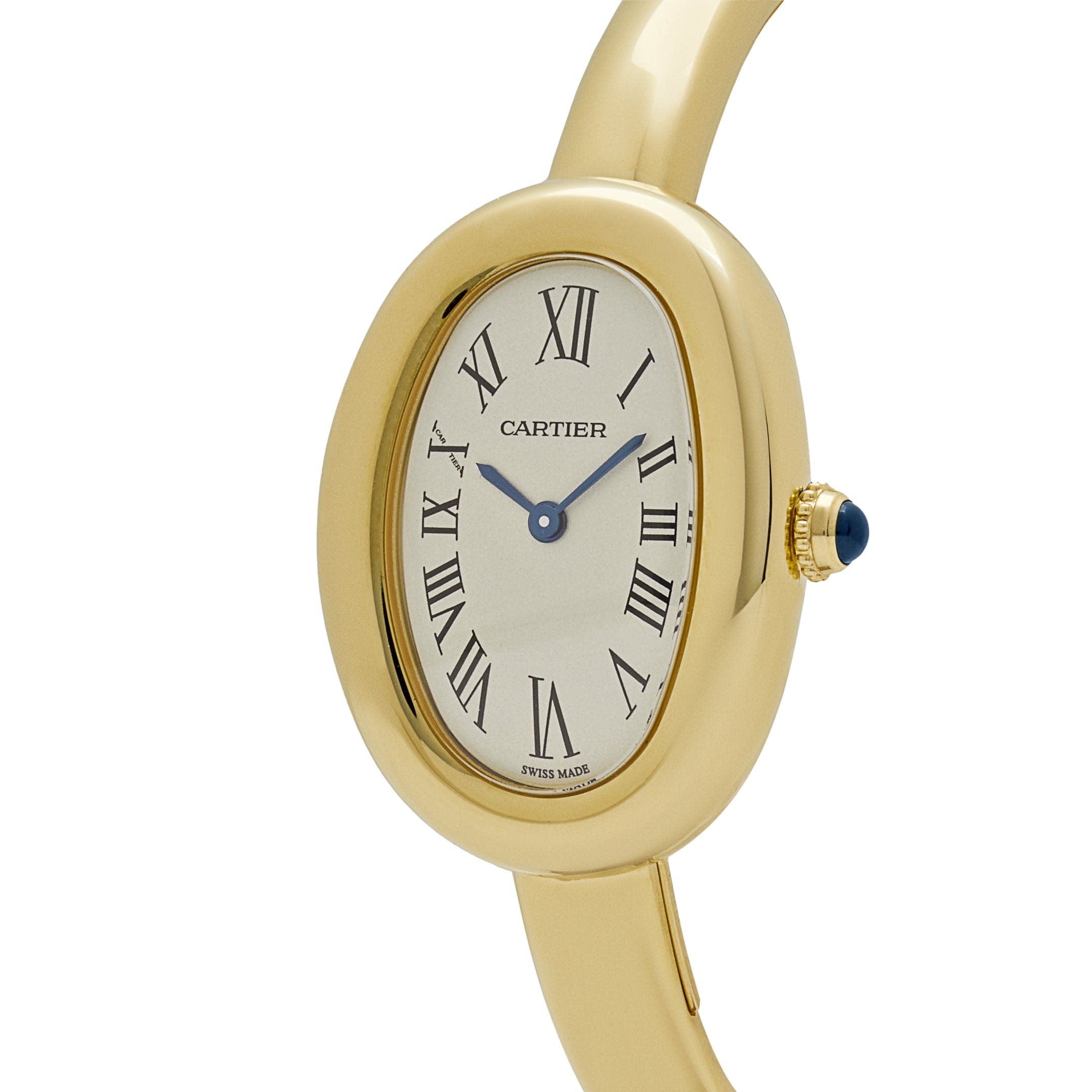 Baignoire de Cartier Size 16 Yellow Gold Silver Dial 31mm Product Image 1