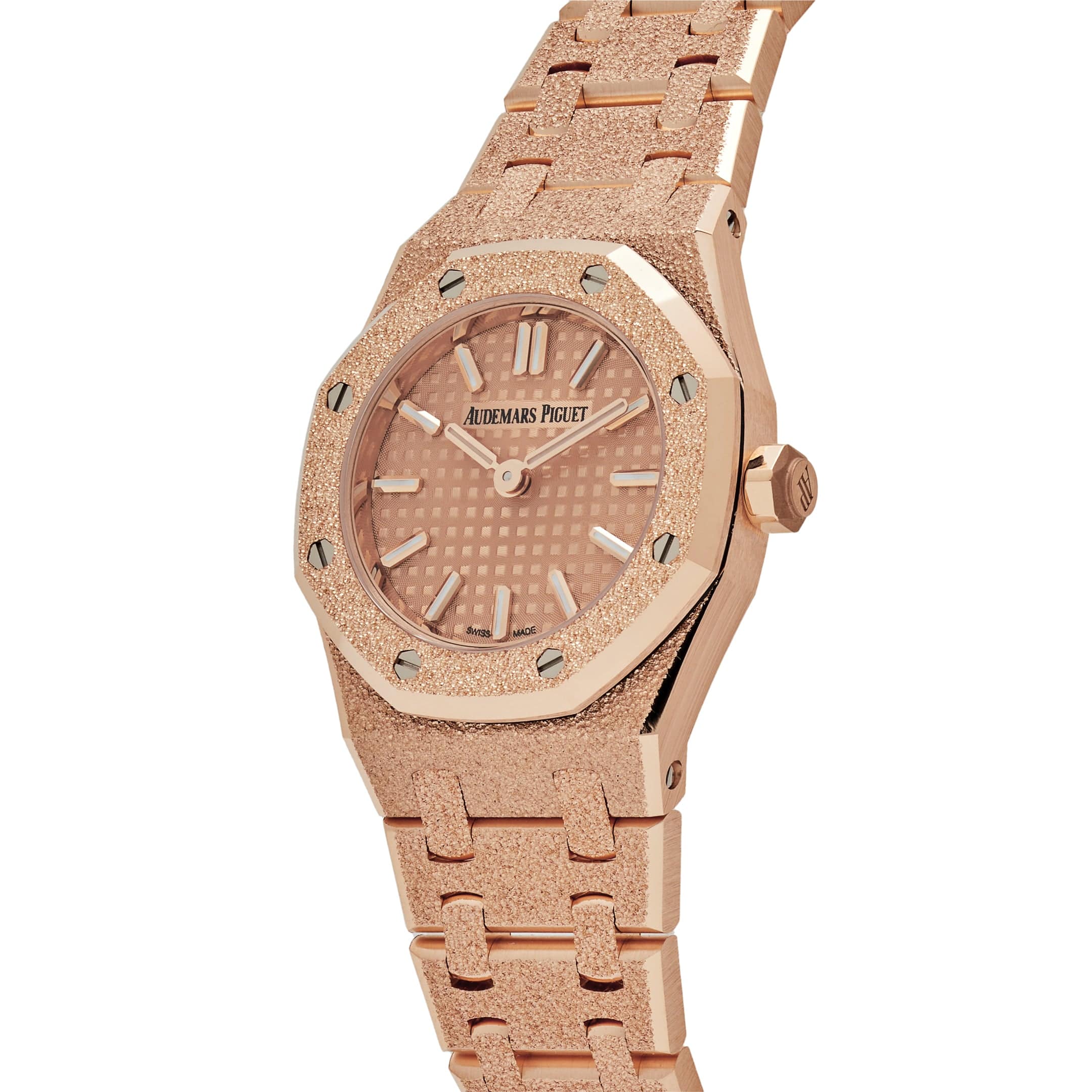 Royal Oak Mini Frosted Rose Gold Pink Dial 23mm Product Image 1