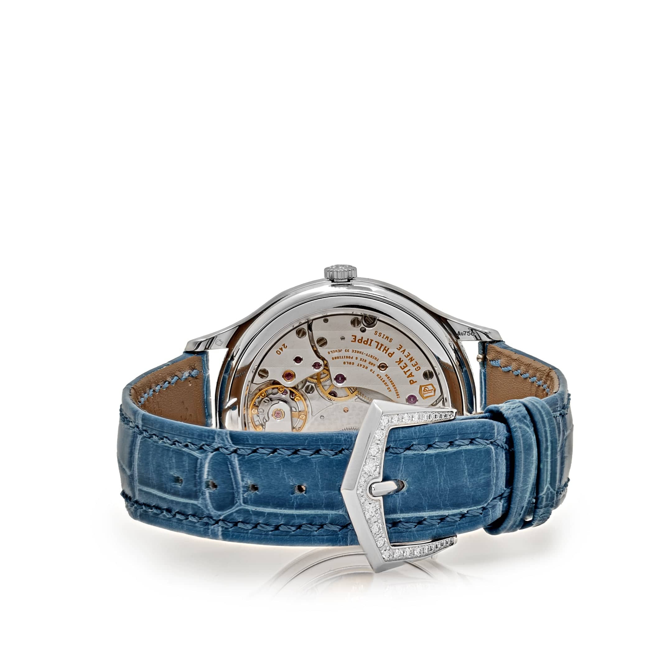 World Time "Beijing" White Gold Diamond Blue Dial 36mm Product Image 4