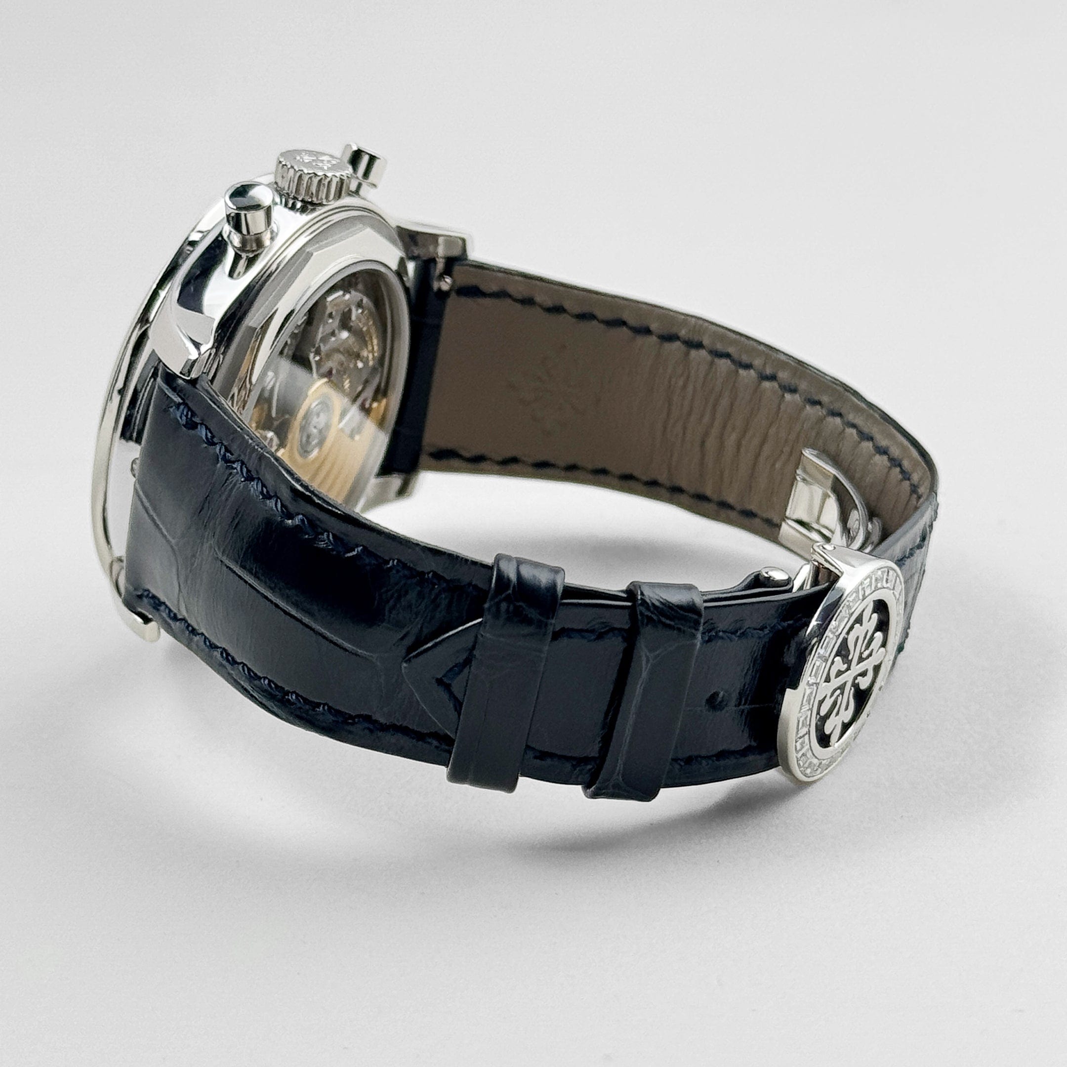 Annual Calendar Chronograph Platinum Diamond Blue Dial 40mm Product Image 7