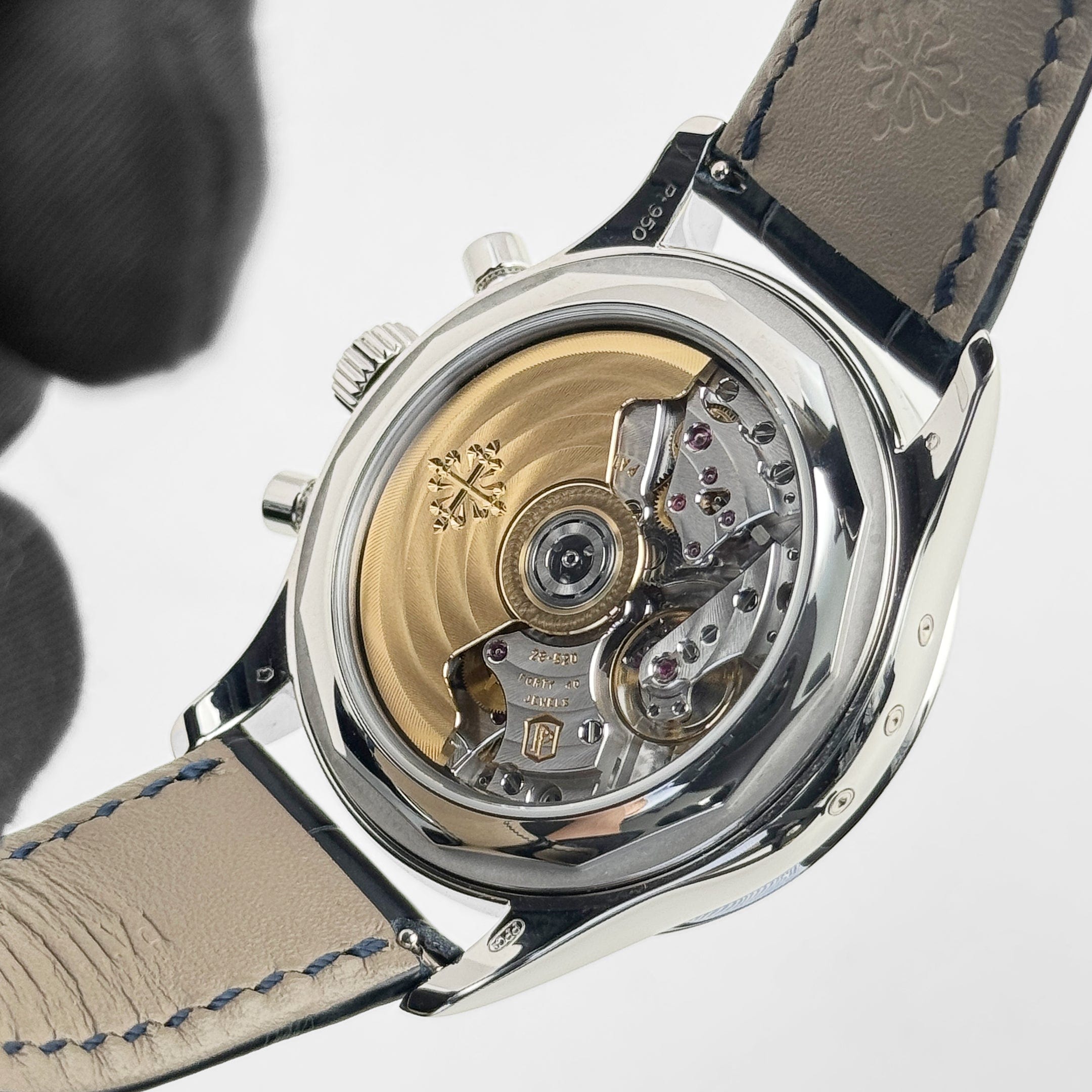 Annual Calendar Chronograph Platinum Diamond Blue Dial 40mm Product Image 8