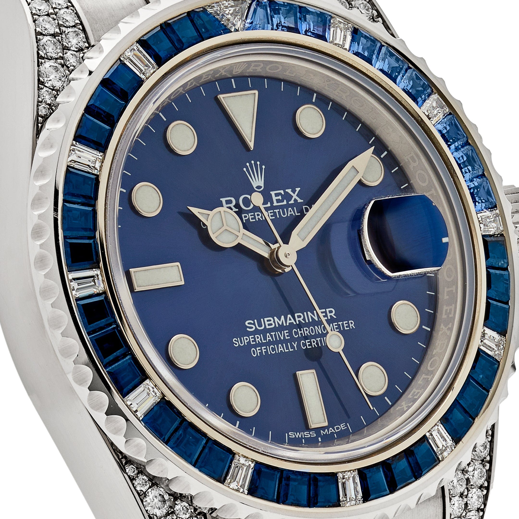 Submariner  Date White Gold Diamond Blue Dial 40mm Product Image 3