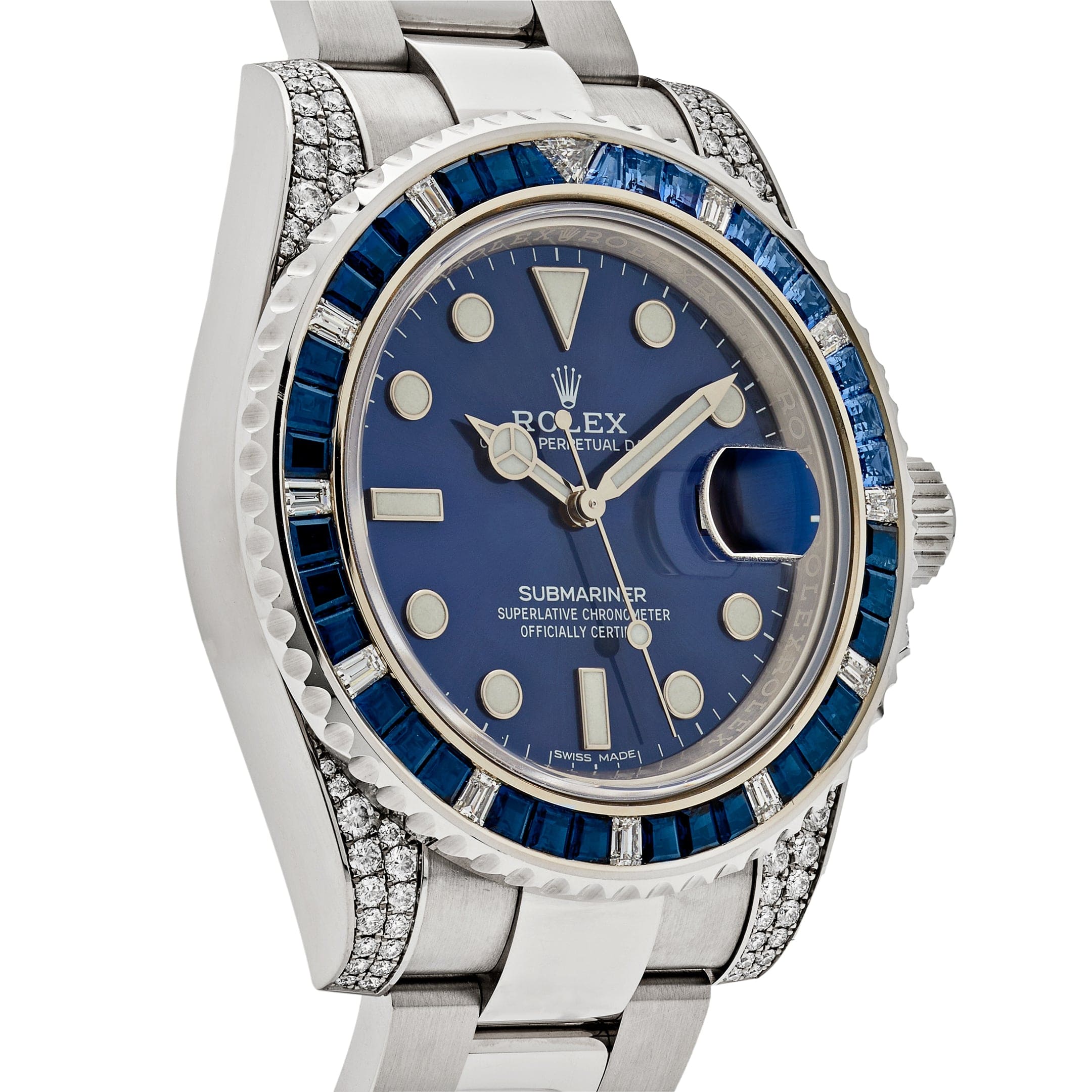 Submariner  Date White Gold Diamond Blue Dial 40mm Product Image 2