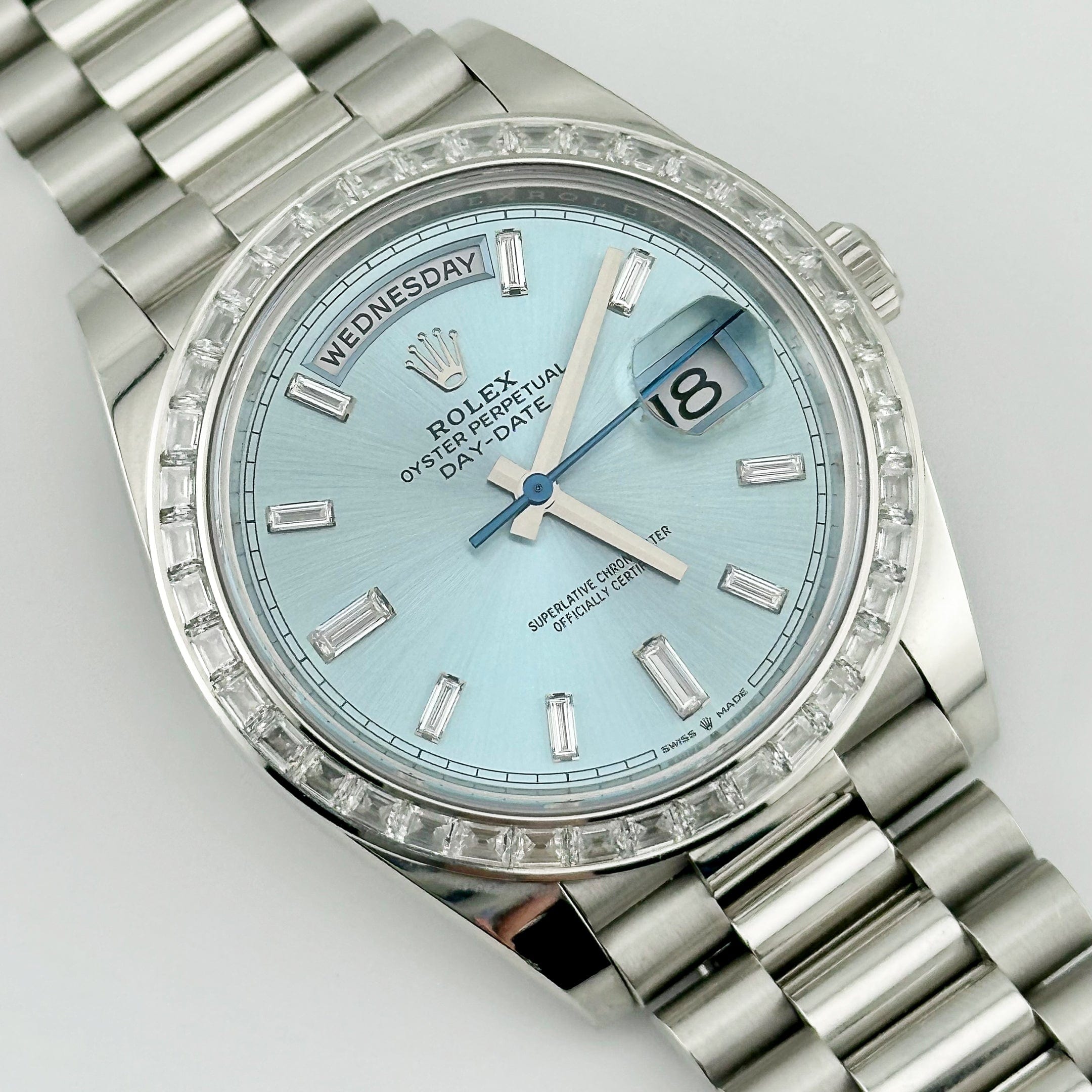 Day-Date Platinum Diamond Blue Dial 40mm Product Image 1