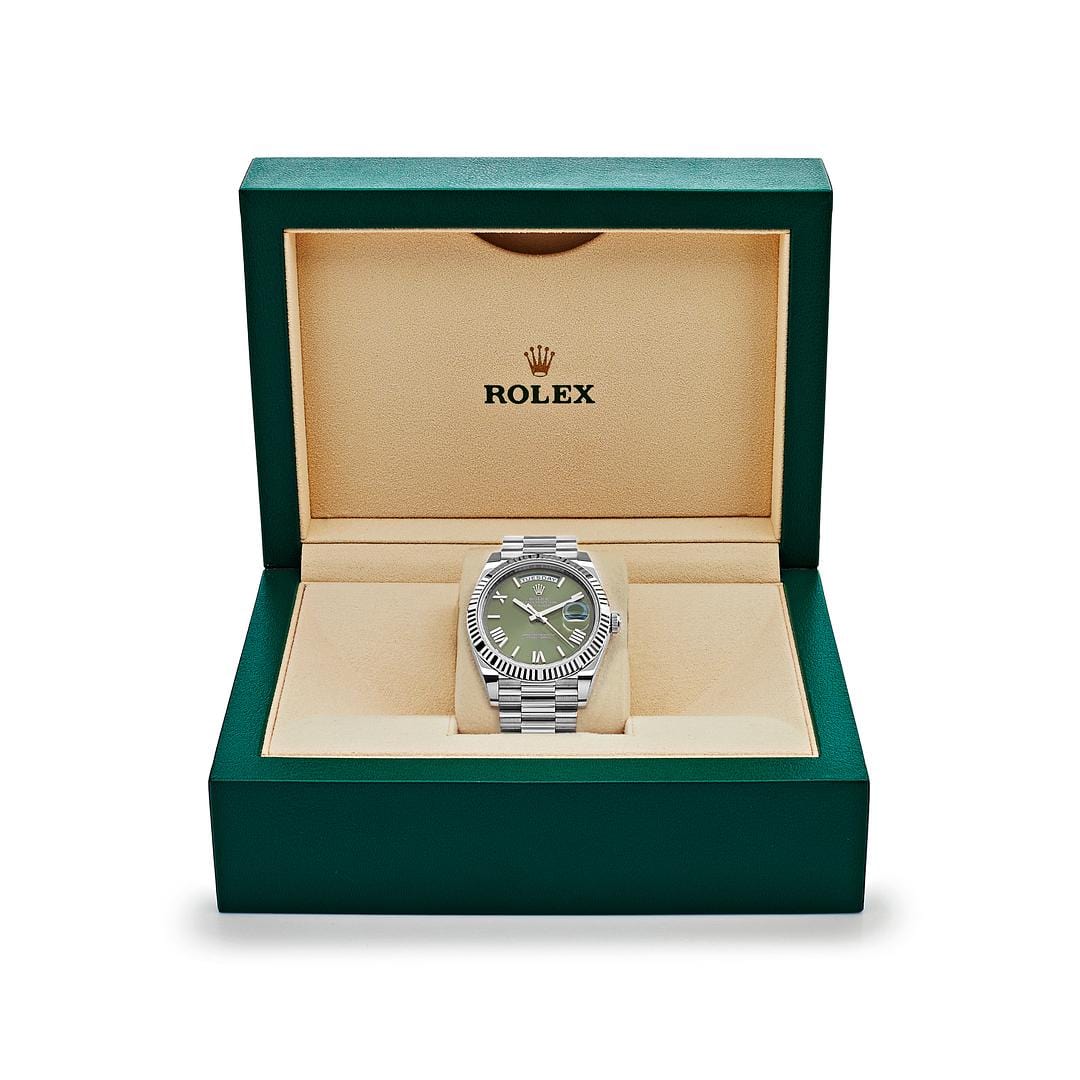 Day-Date White Gold Green Dial 40mm Product Image 4