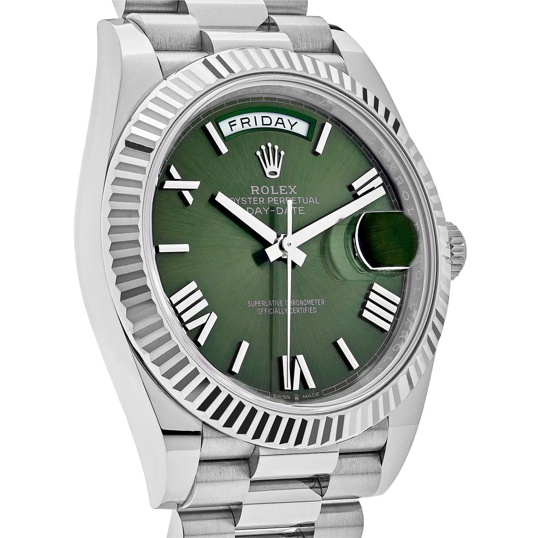 Day-Date White Gold Green Dial 40mm Product Image 1