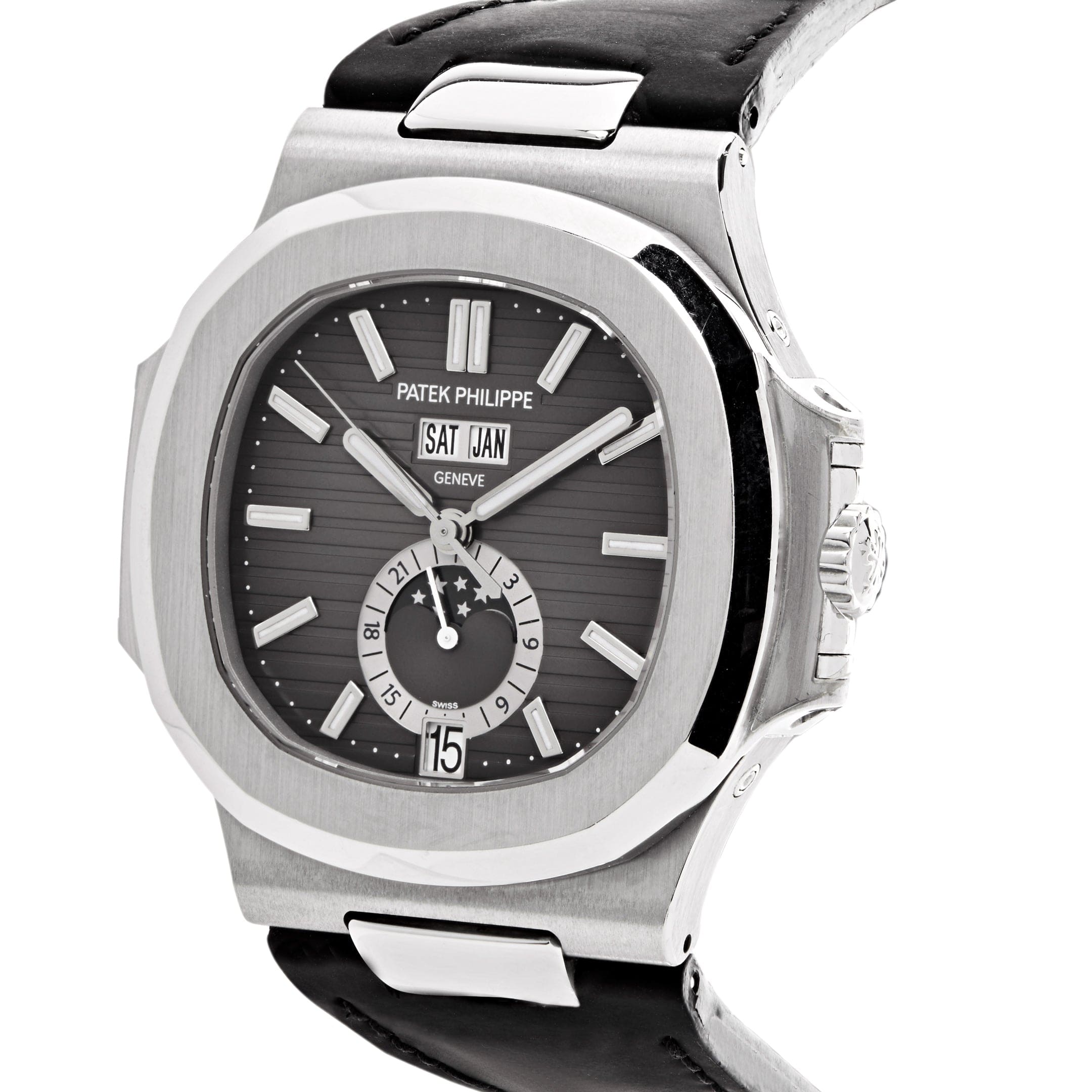 Nautilus Annual Calendar Steel Black Dial 40mm Product Image 1