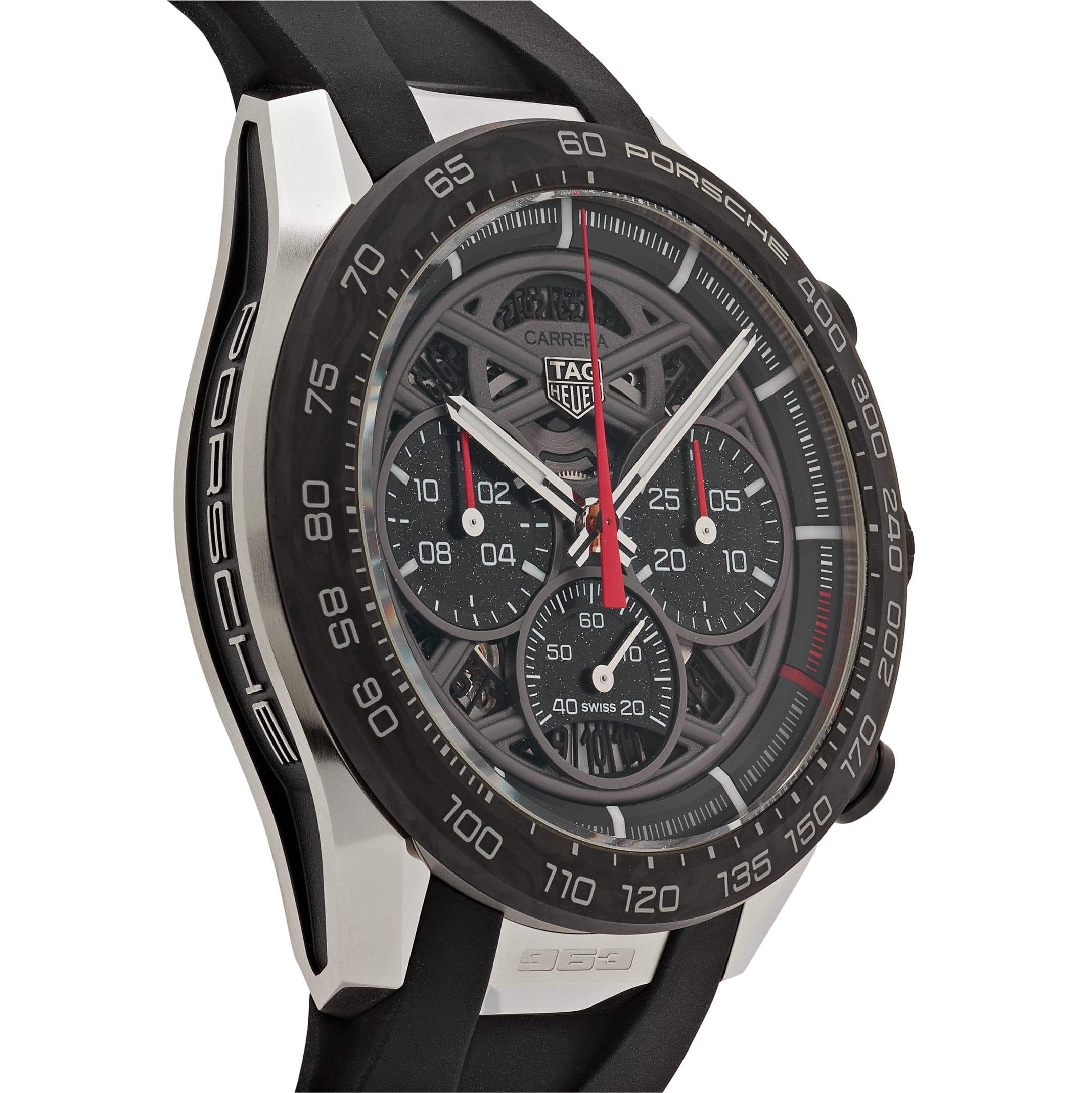 Carrera Chronograph Porsche Steel Skeleton Dial 44mm Product Image 2