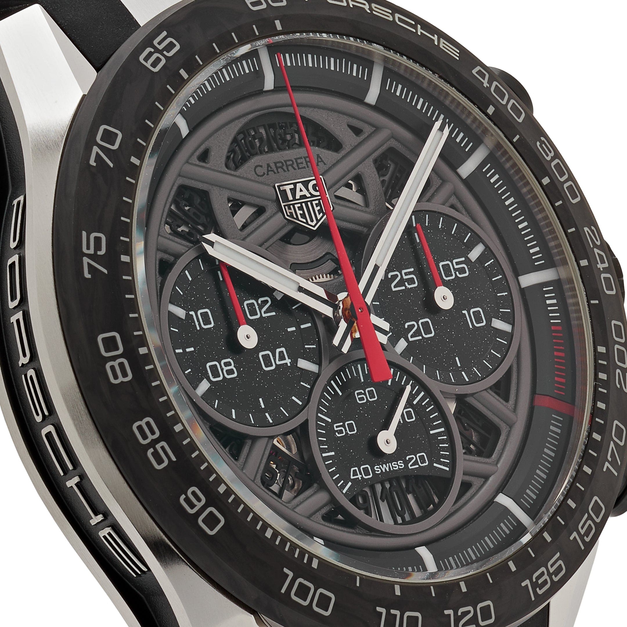 Carrera Chronograph Porsche Steel Skeleton Dial 44mm Product Image 3