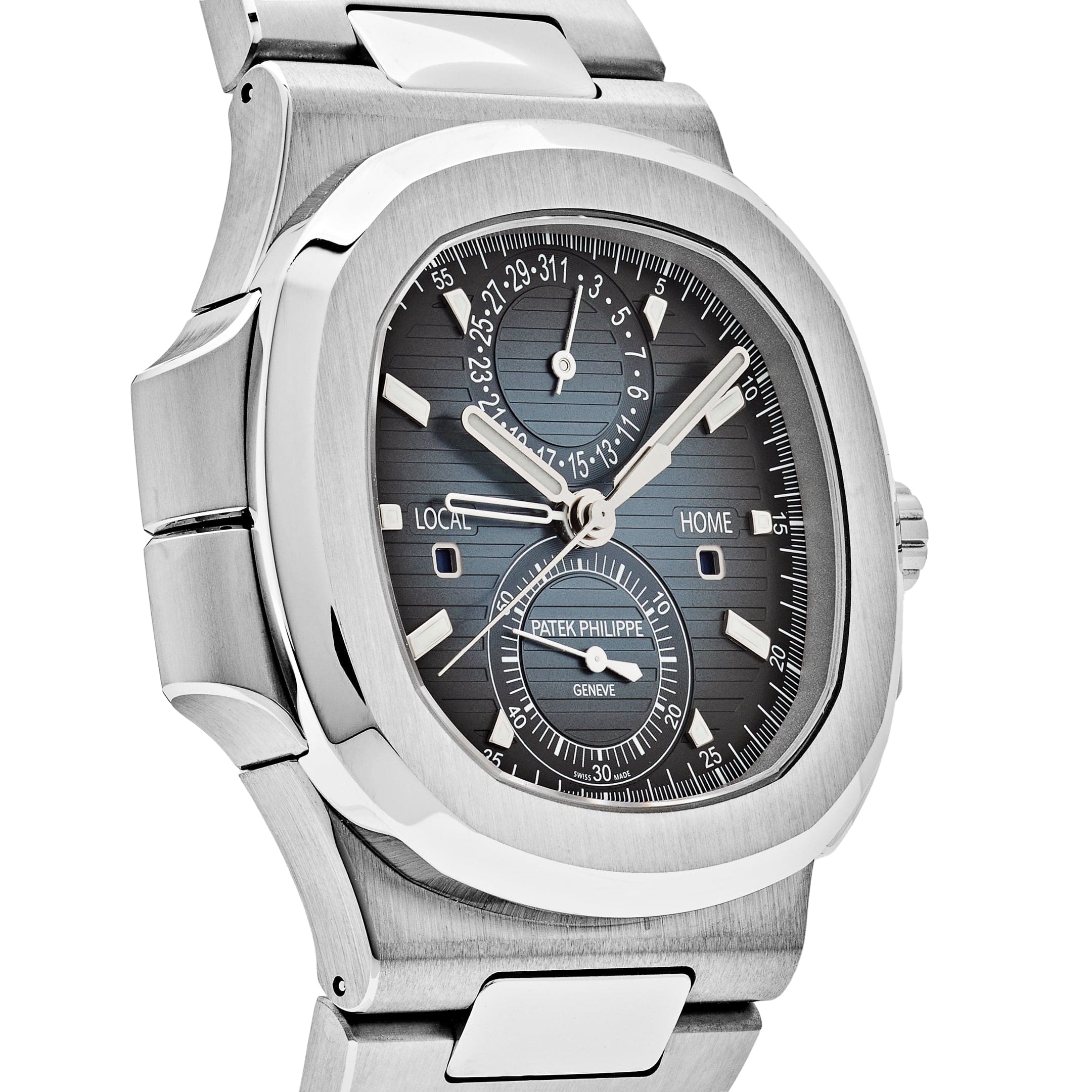 Nautilus Travel Time Steel Blue Dial 40mm Product Image 2