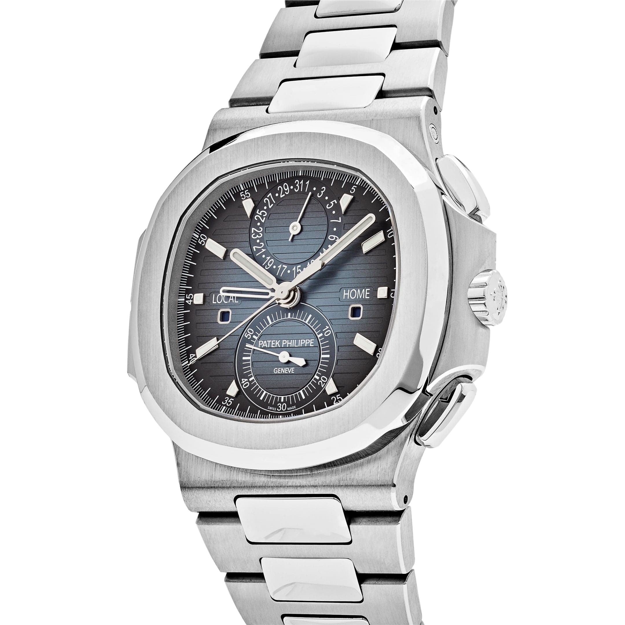 Nautilus Travel Time Steel Blue Dial 40mm Product Image 1