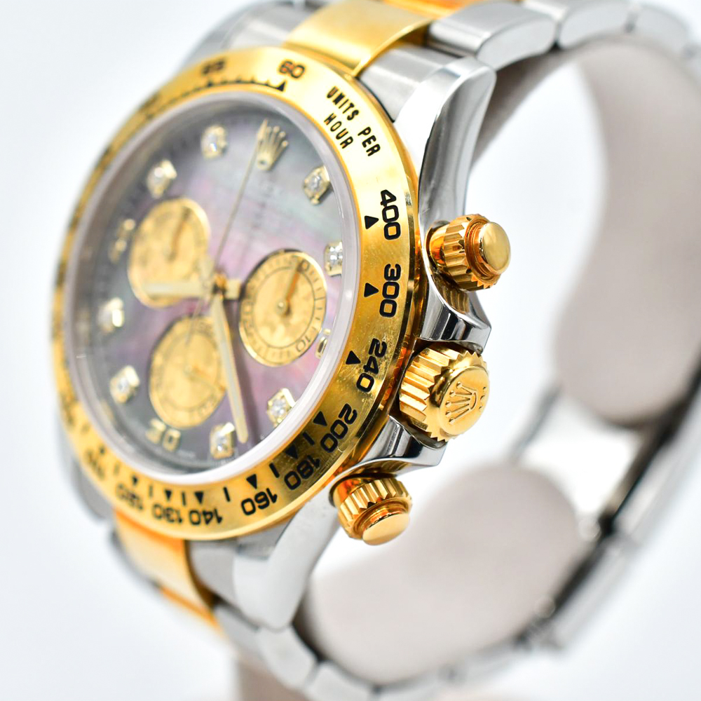 Daytona Yellow Gold & Steel Black Mother of Pearl Dial 40mm Product Image 2