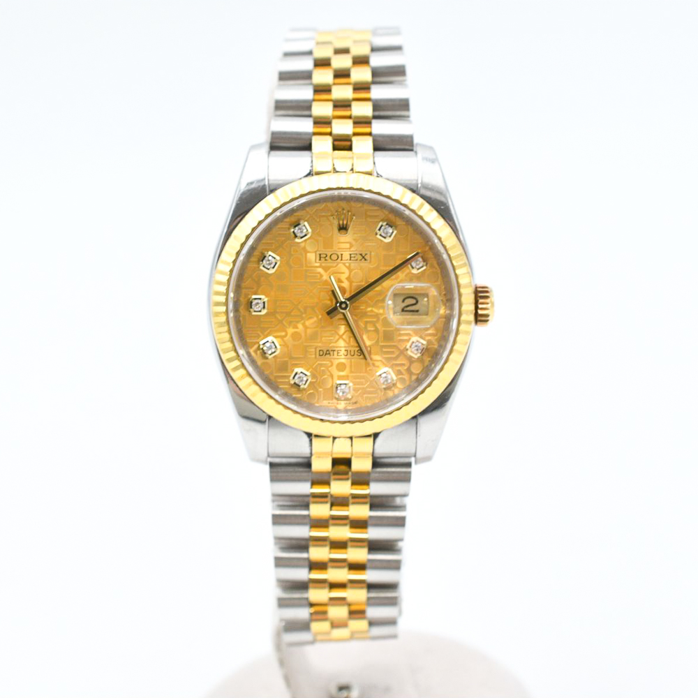 Datejust Yellow Gold & Steel Jubilee Champagne Computer Dial 36mm Product Image 1