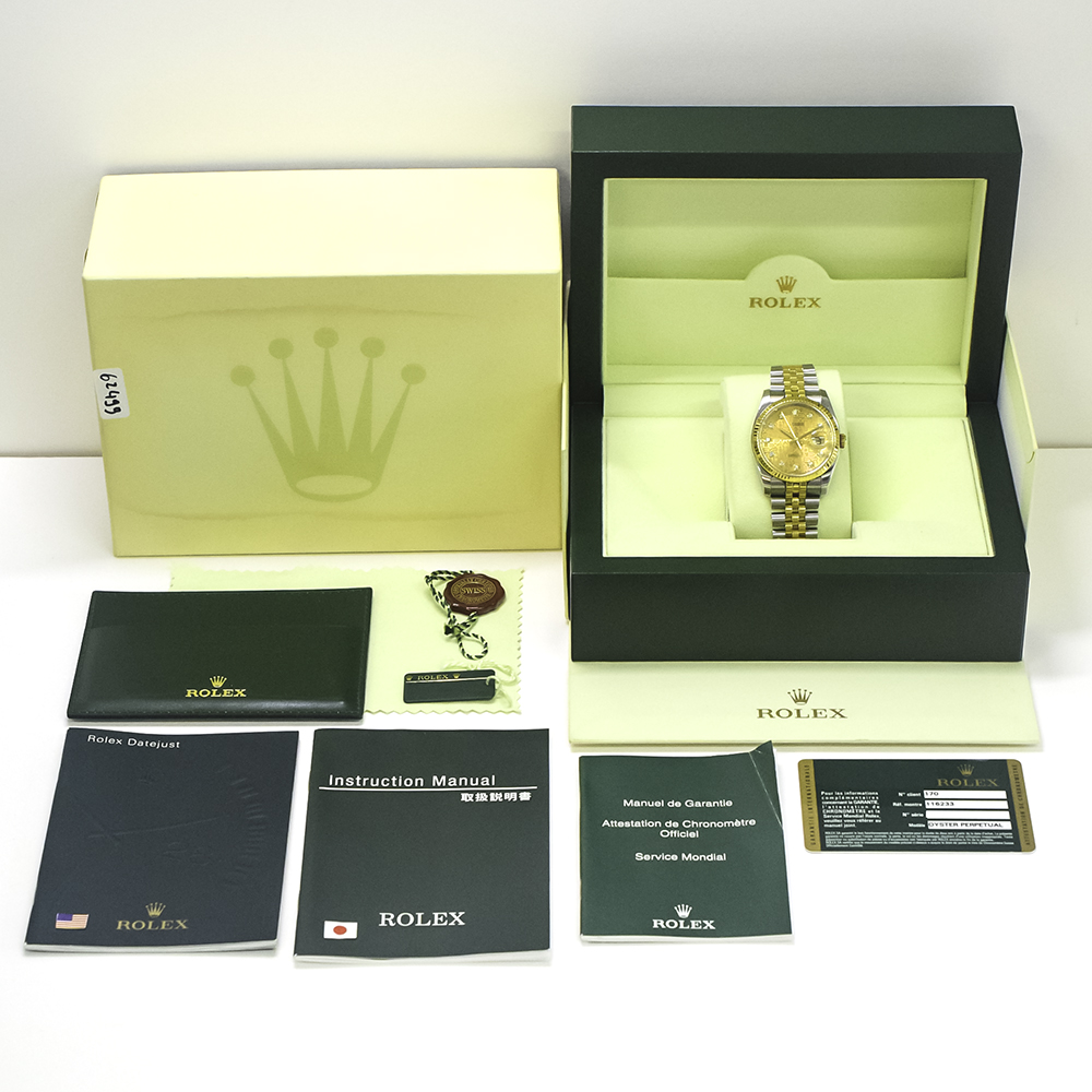 Datejust Yellow Gold & Steel Jubilee Champagne Computer Dial 36mm Product Image 10