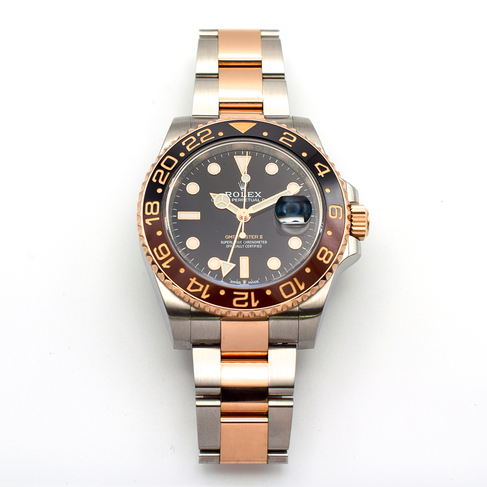 GMT-Master II "Rootbeer" Rose Gold & Steel Black Dial 40mm Product Image 1