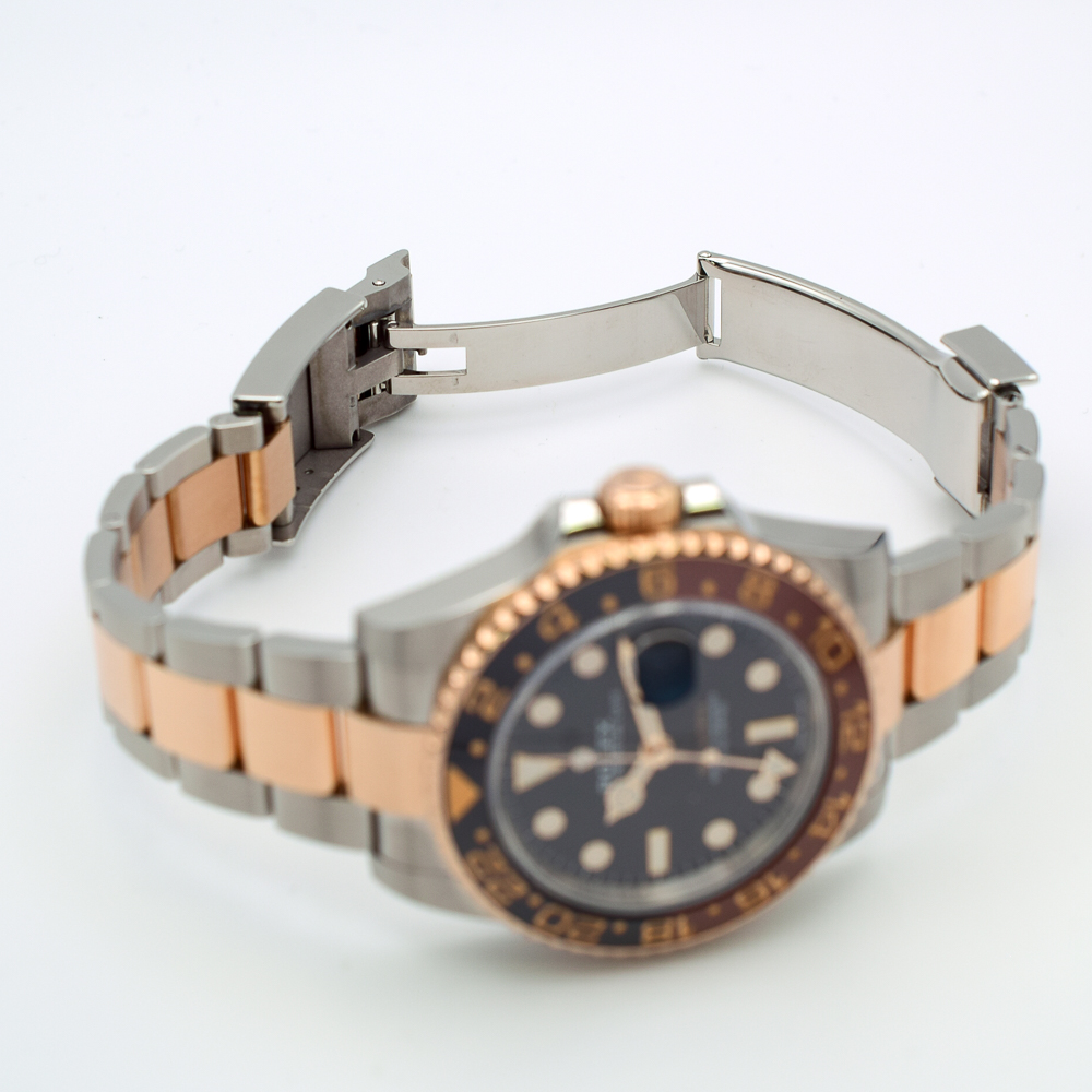 GMT-Master II "Rootbeer" Rose Gold & Steel Black Dial 40mm Product Image 5
