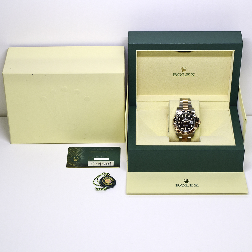GMT-Master II "Rootbeer" Rose Gold & Steel Black Dial 40mm Product Image 9