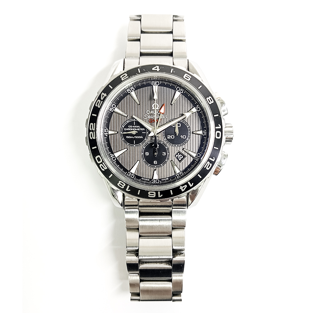 Aqua Terra GMT Chronograph Steel Grey Dial 44mm Product Image 1