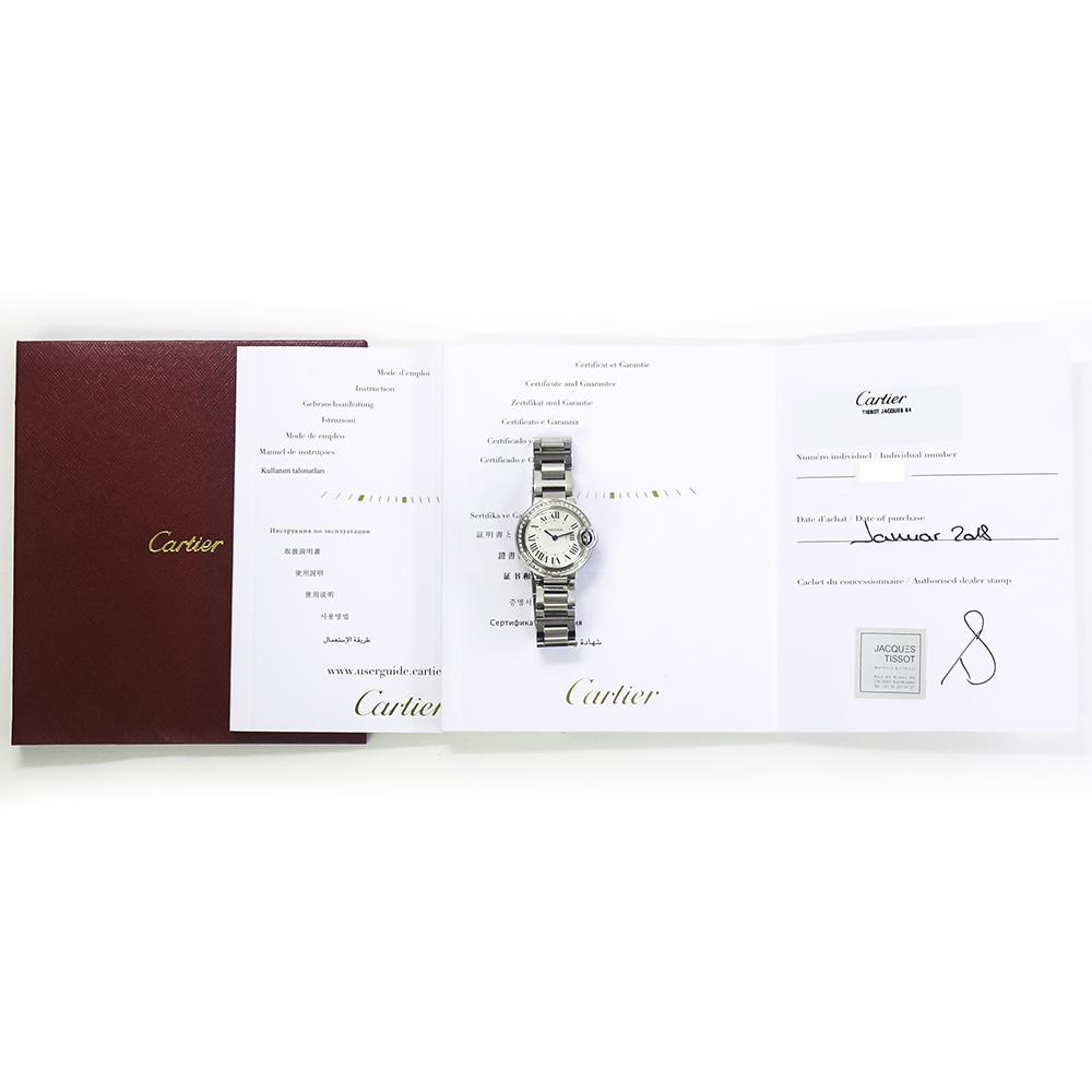 Ballon Bleu de Cartier Steel Diamond White Dial 28mm Product Image 6