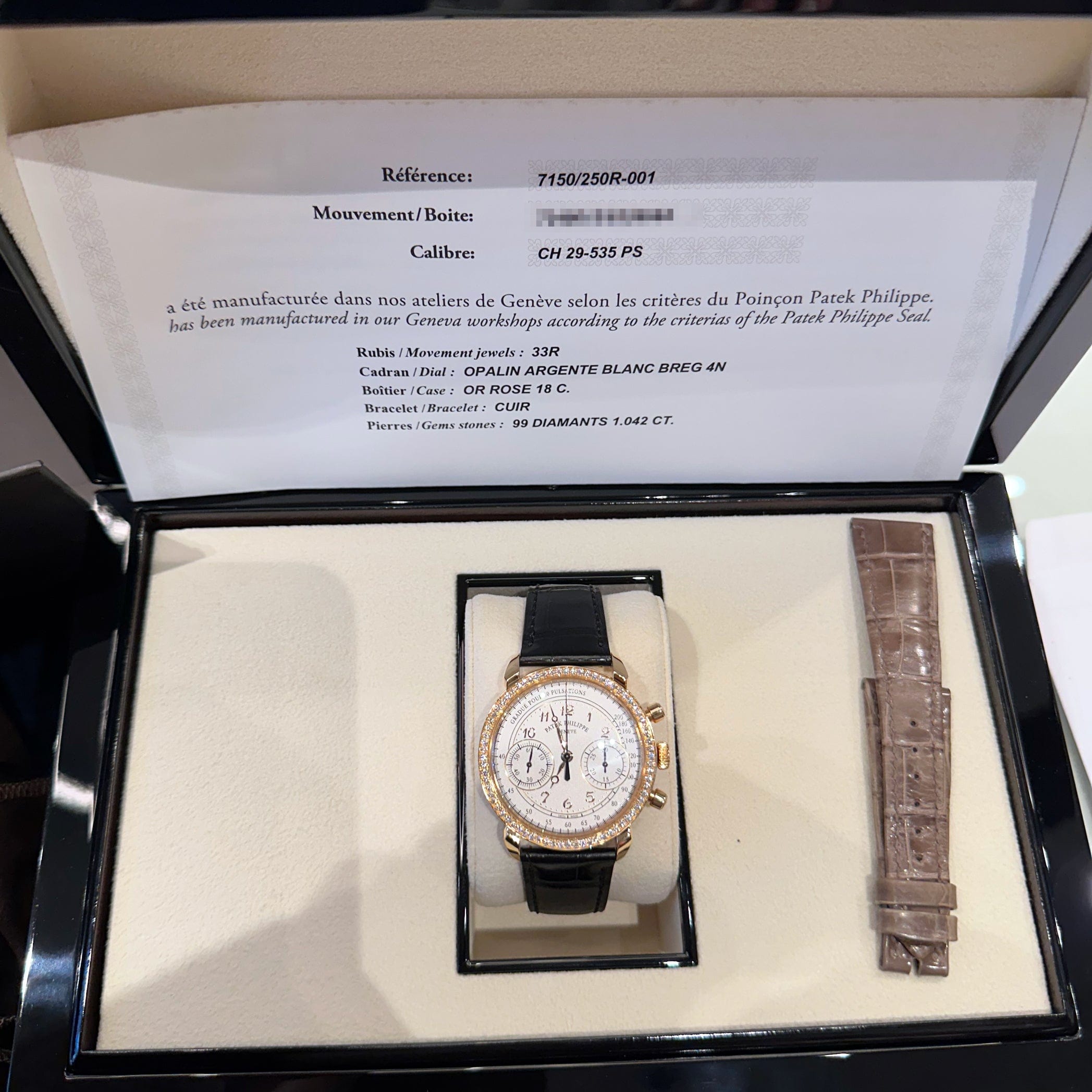 Complications Chronograph Rose Gold Diamond Silver Dial 38mm Product Image 10