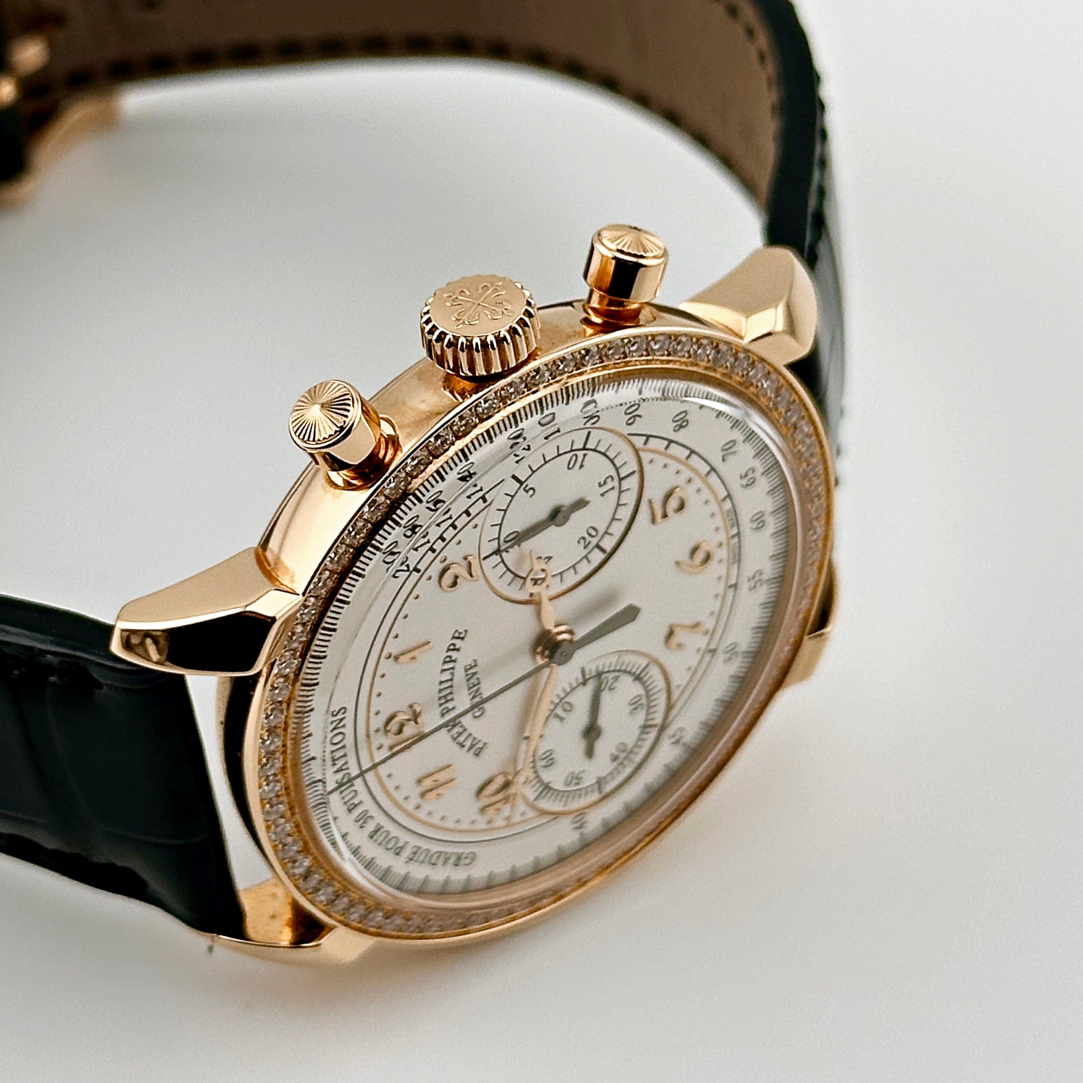 Complications Chronograph Rose Gold Diamond Silver Dial 38mm Product Image 3