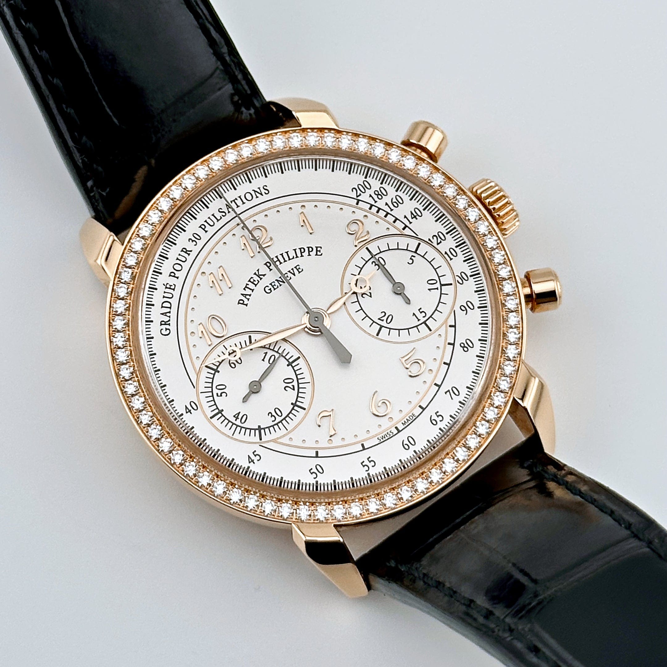 Complications Chronograph Rose Gold Diamond Silver Dial 38mm Product Image 1