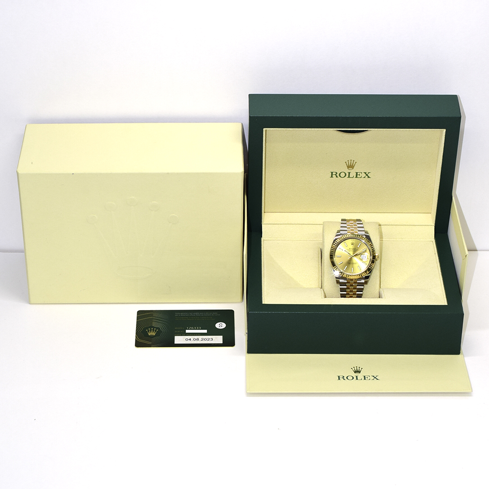 Datejust Yellow Gold & Steel Jubilee Champagne Dial 41mm Product Image 7