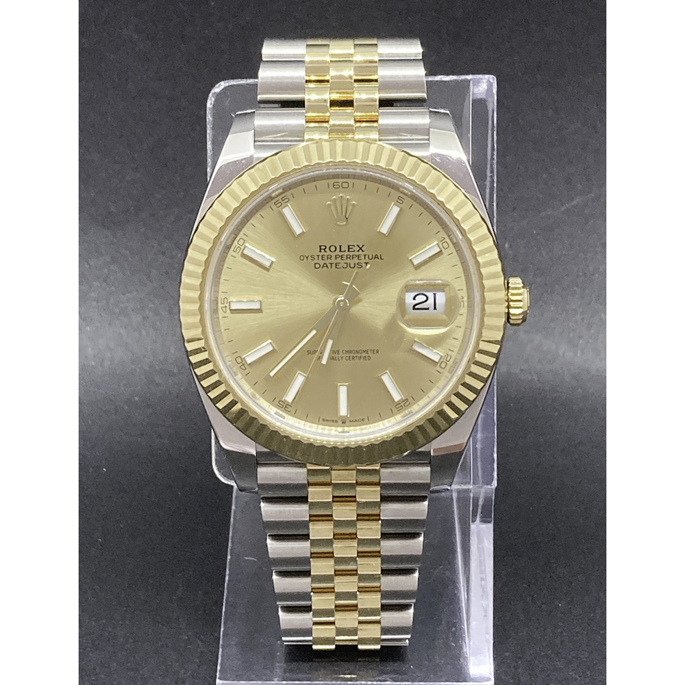 Datejust Yellow Gold & Steel Jubilee Champagne Dial 41mm Product Image 1